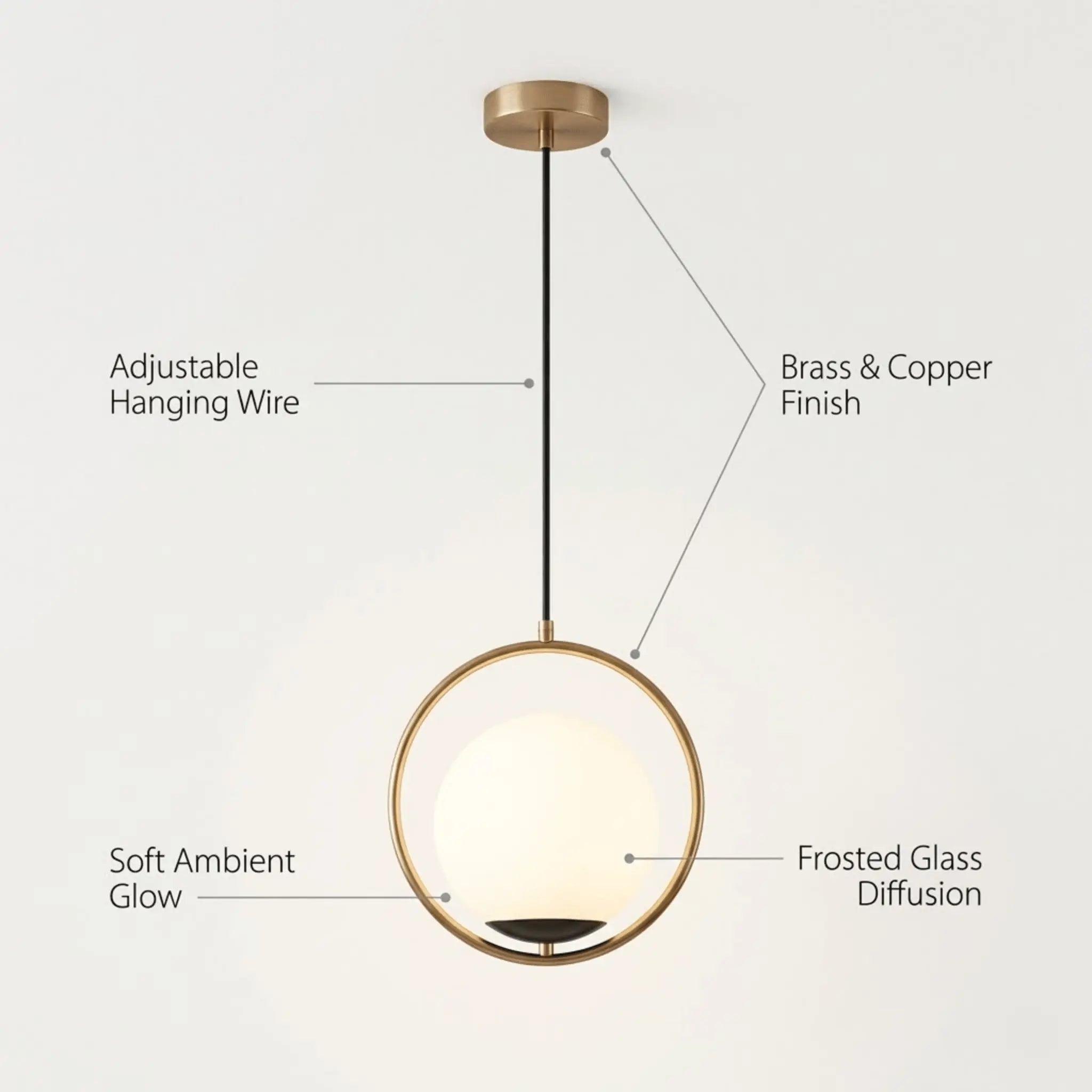 Soft Living Copper Kitchen Lights