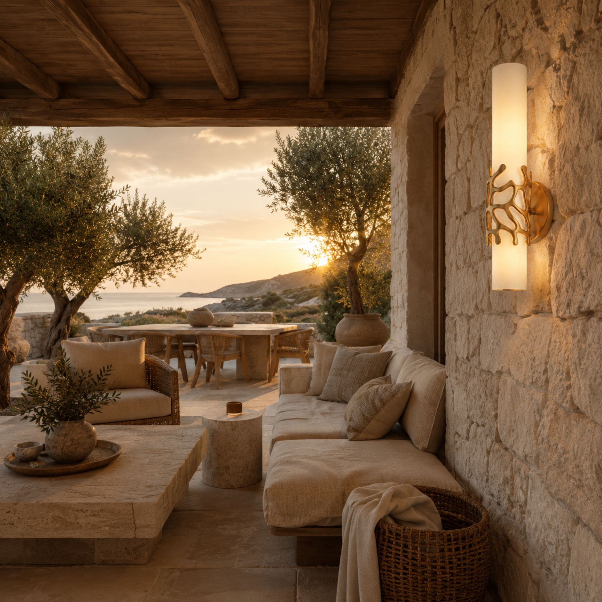 The Golden Reef Wall Light