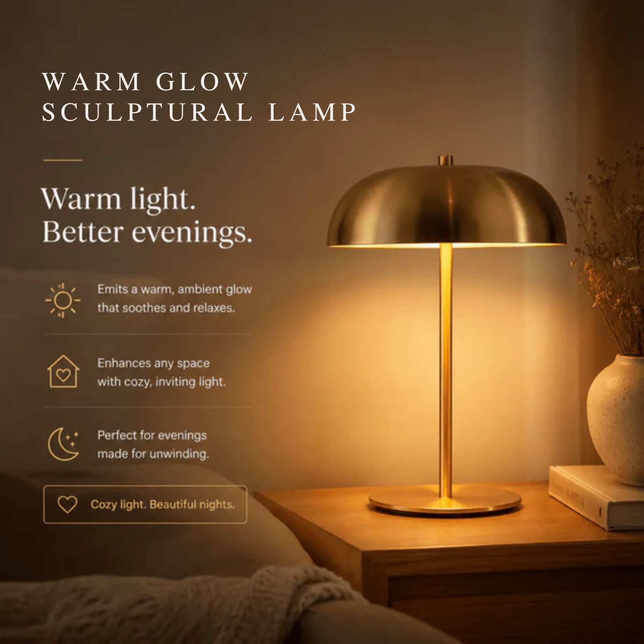 The Warm Glow Sculptural Lamp