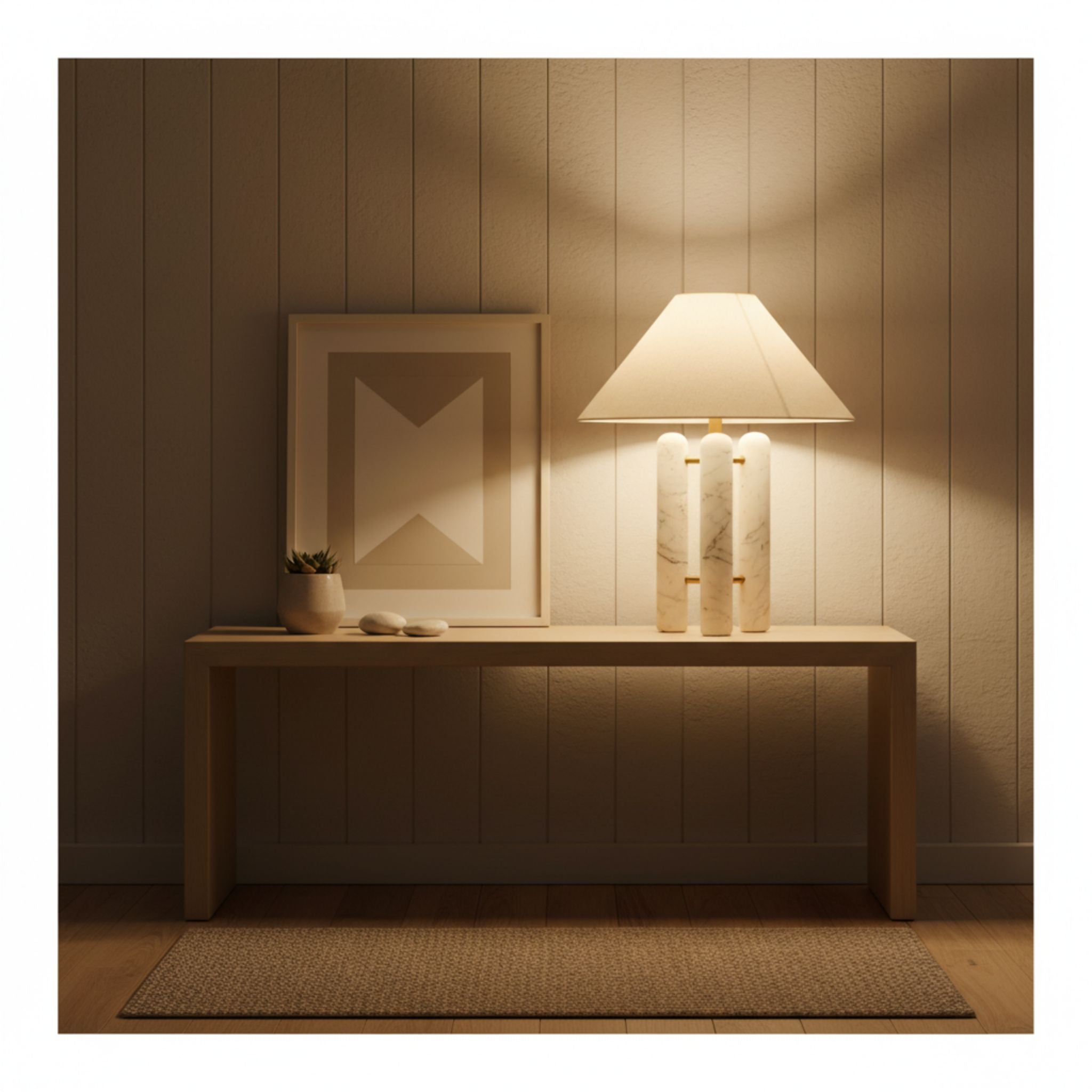 The Trio Marble Table Lamp