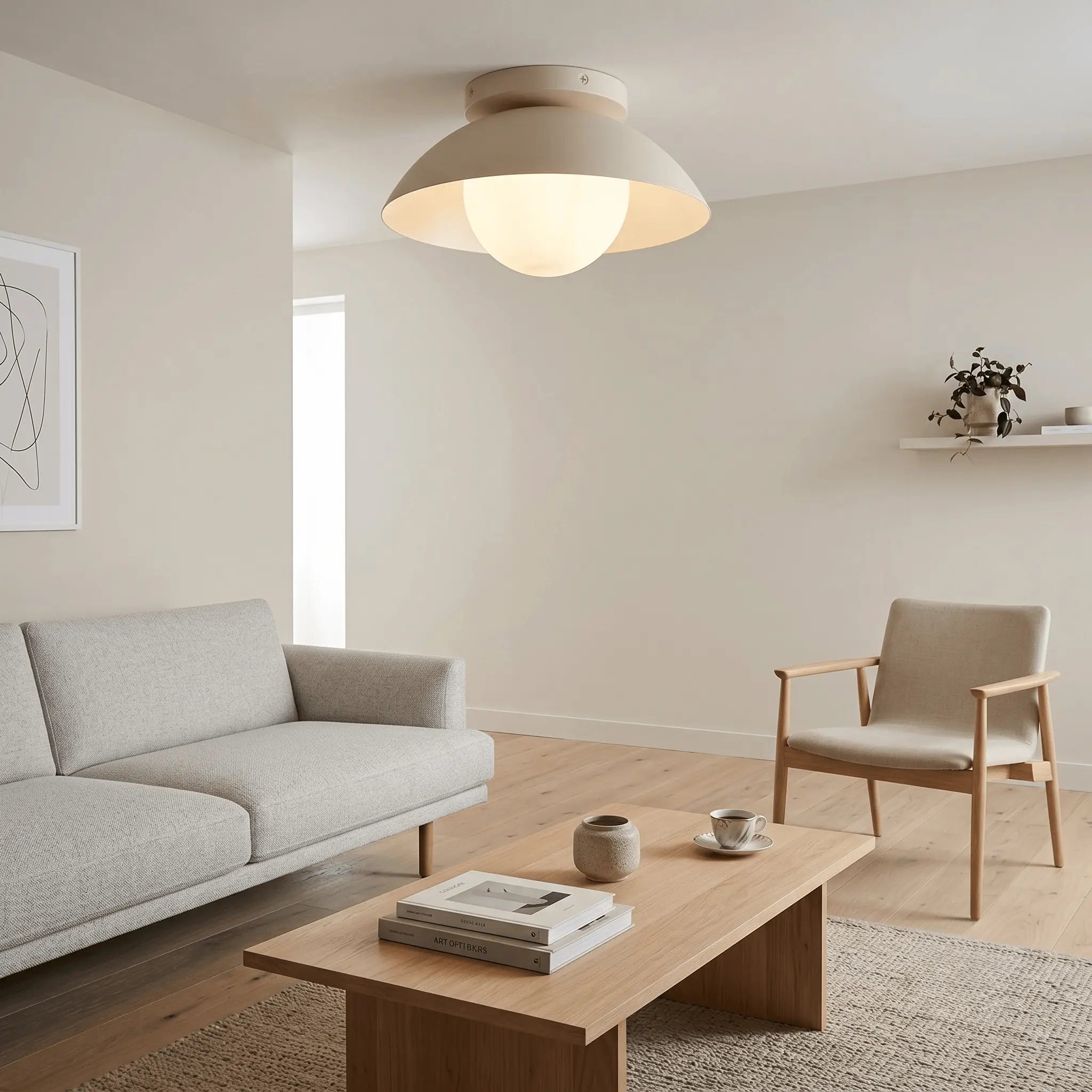 The Soft Glow Flushmount Light
