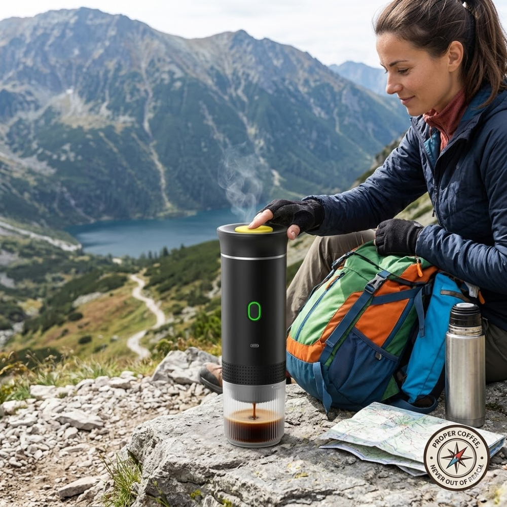 Le BrewPress LiteTrek — Parce que les grandes aventures commencent avec un bon café.