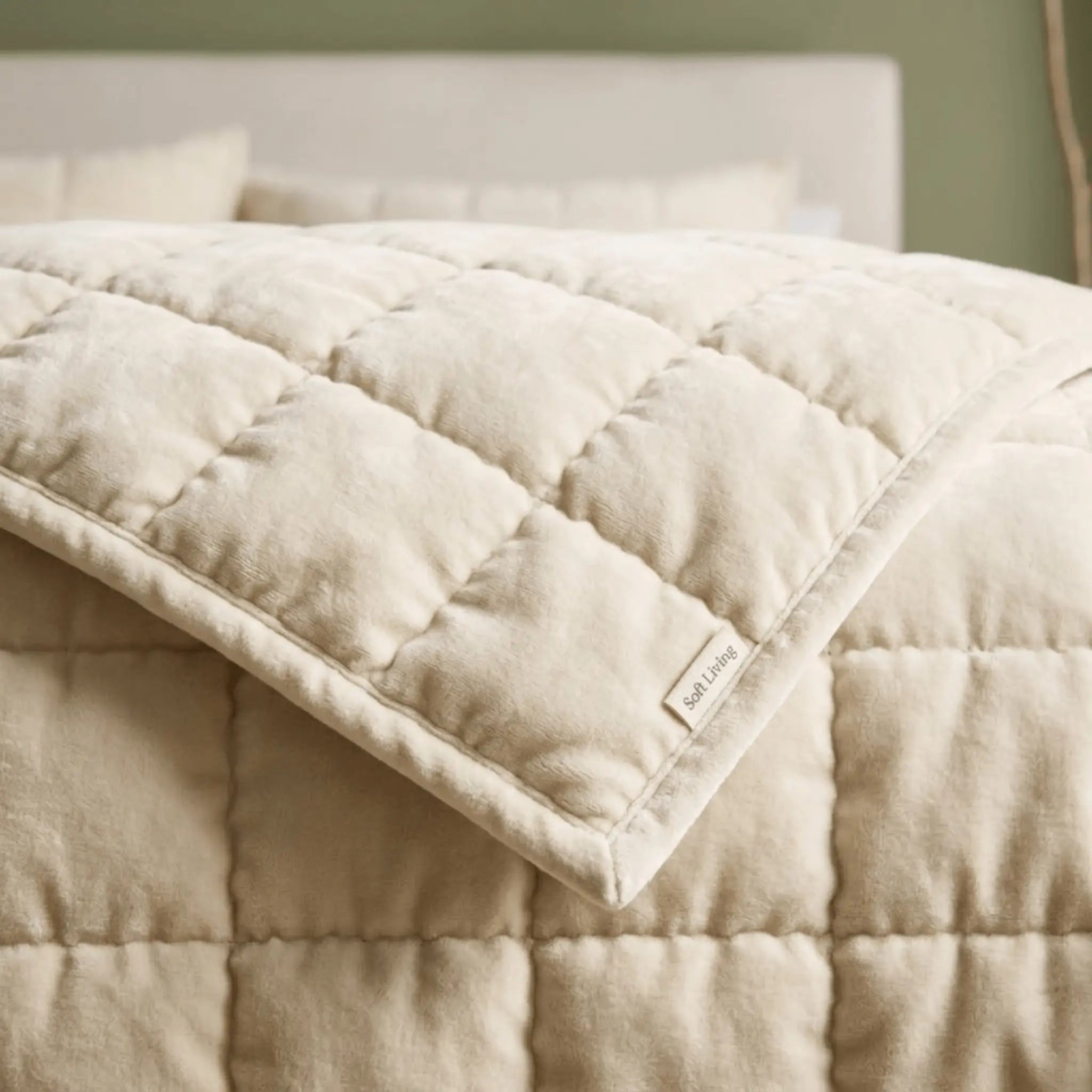 The Soft Living Cotton Velvet Quilt Set