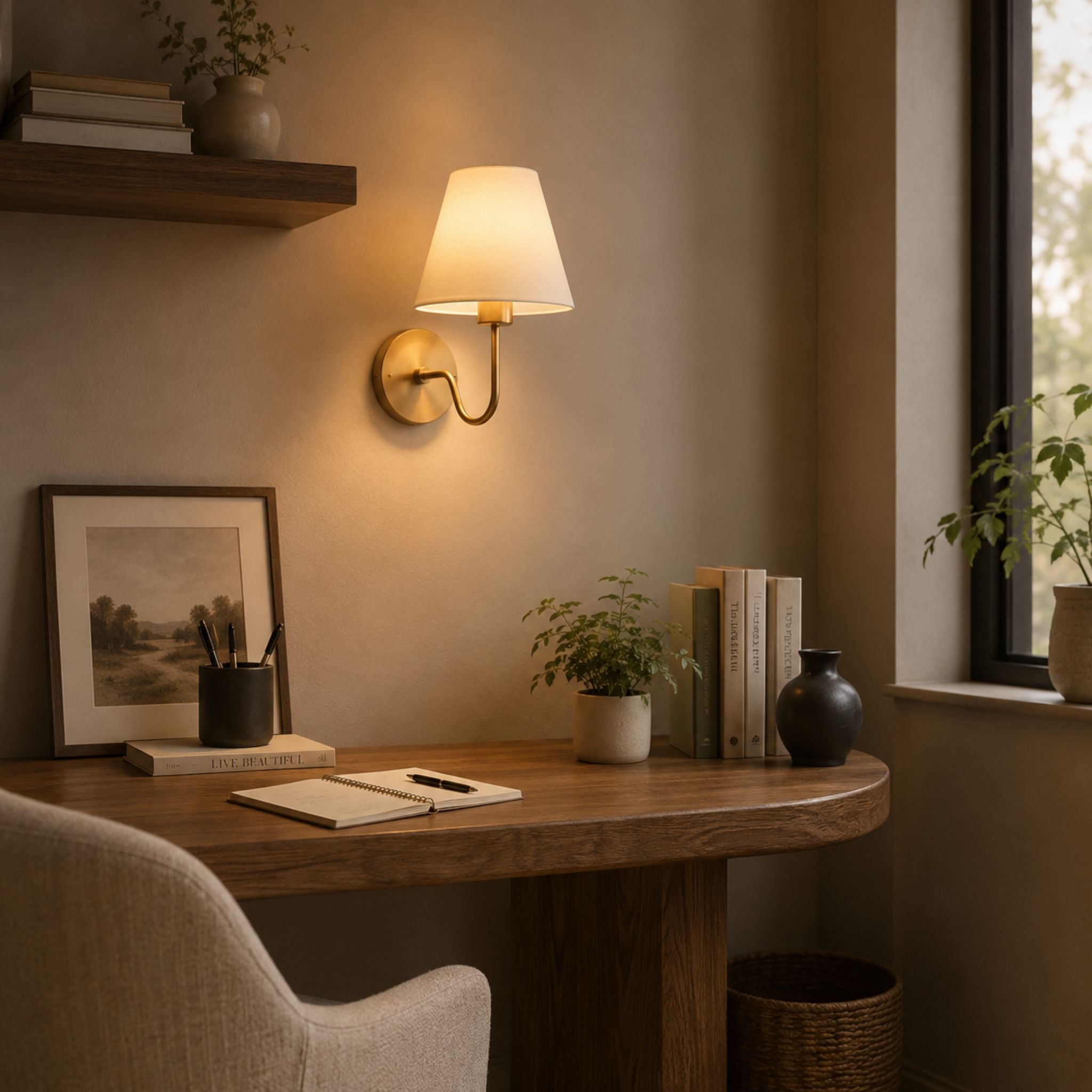 The Timeless Linen Wall Sconce