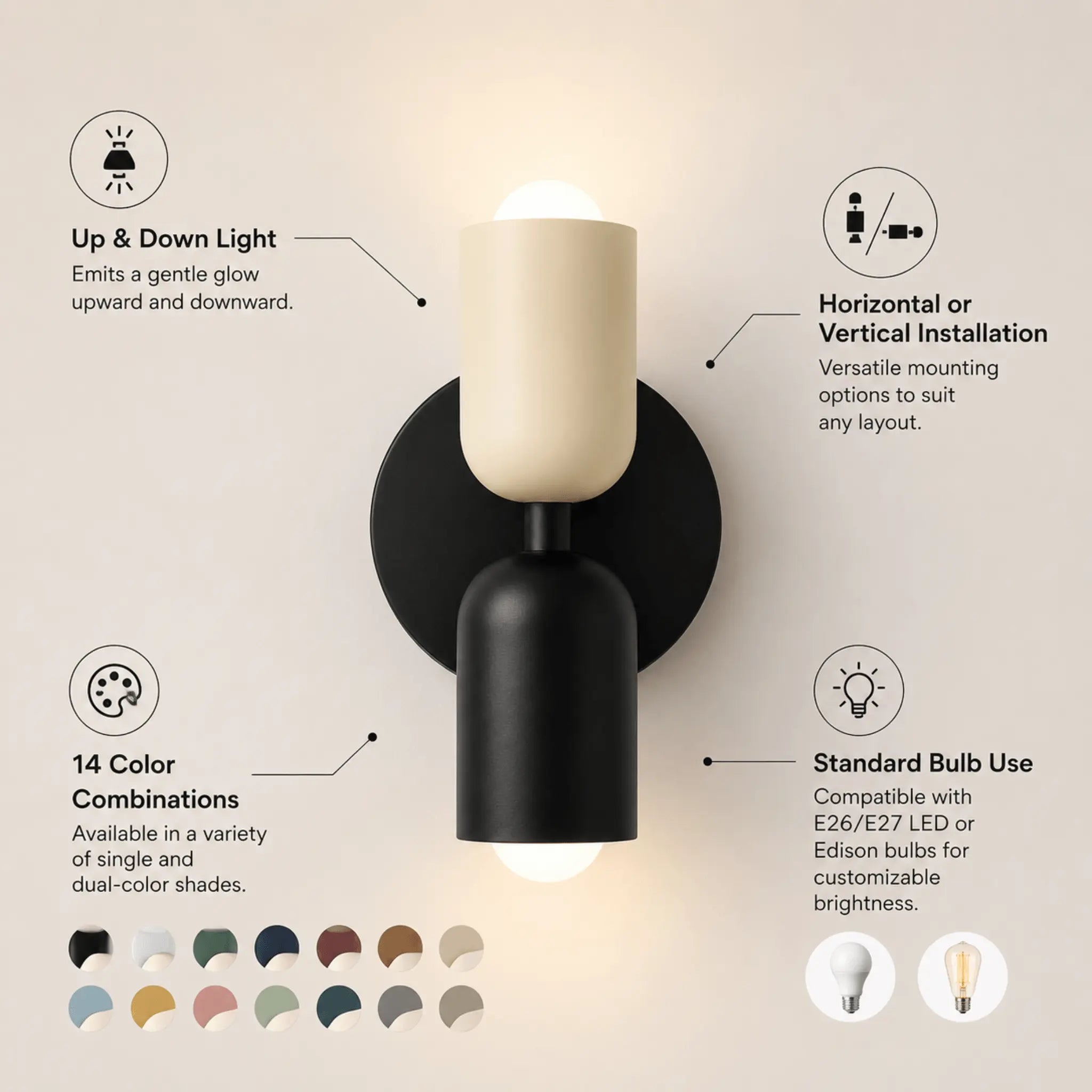 The Colour Wash Wall Light