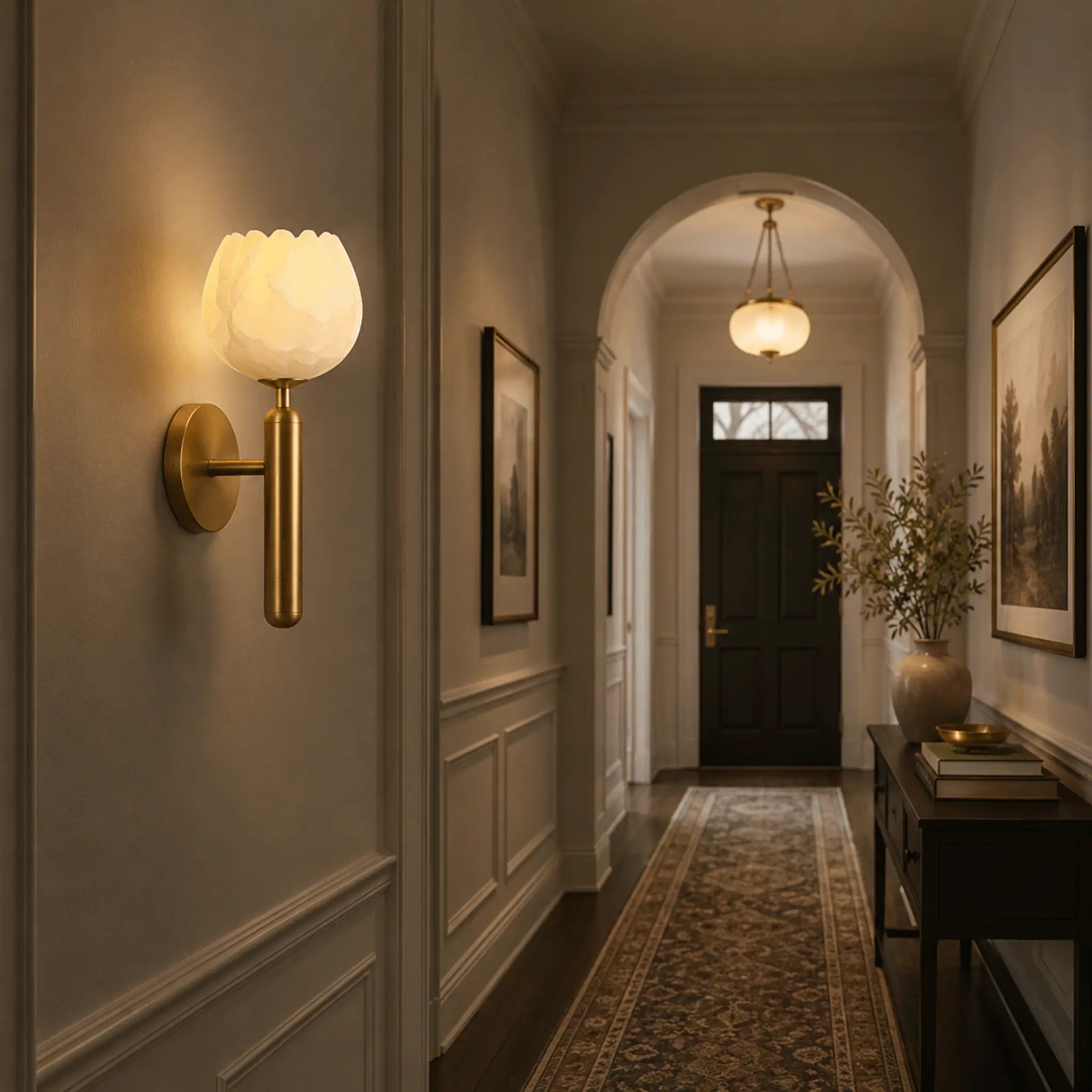 The Alabaster Bloom Wall Light