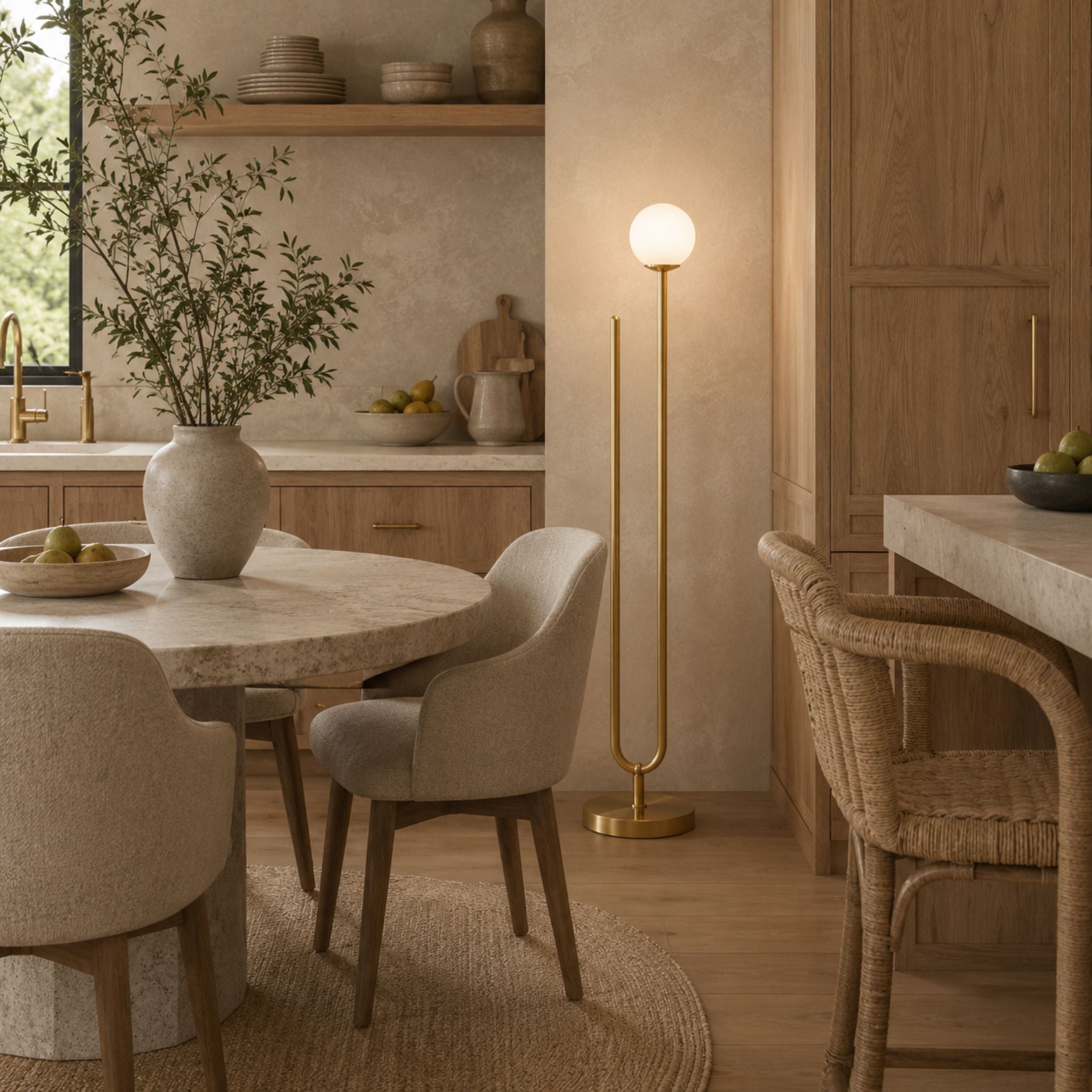 The Luna Globe Floor Lamp