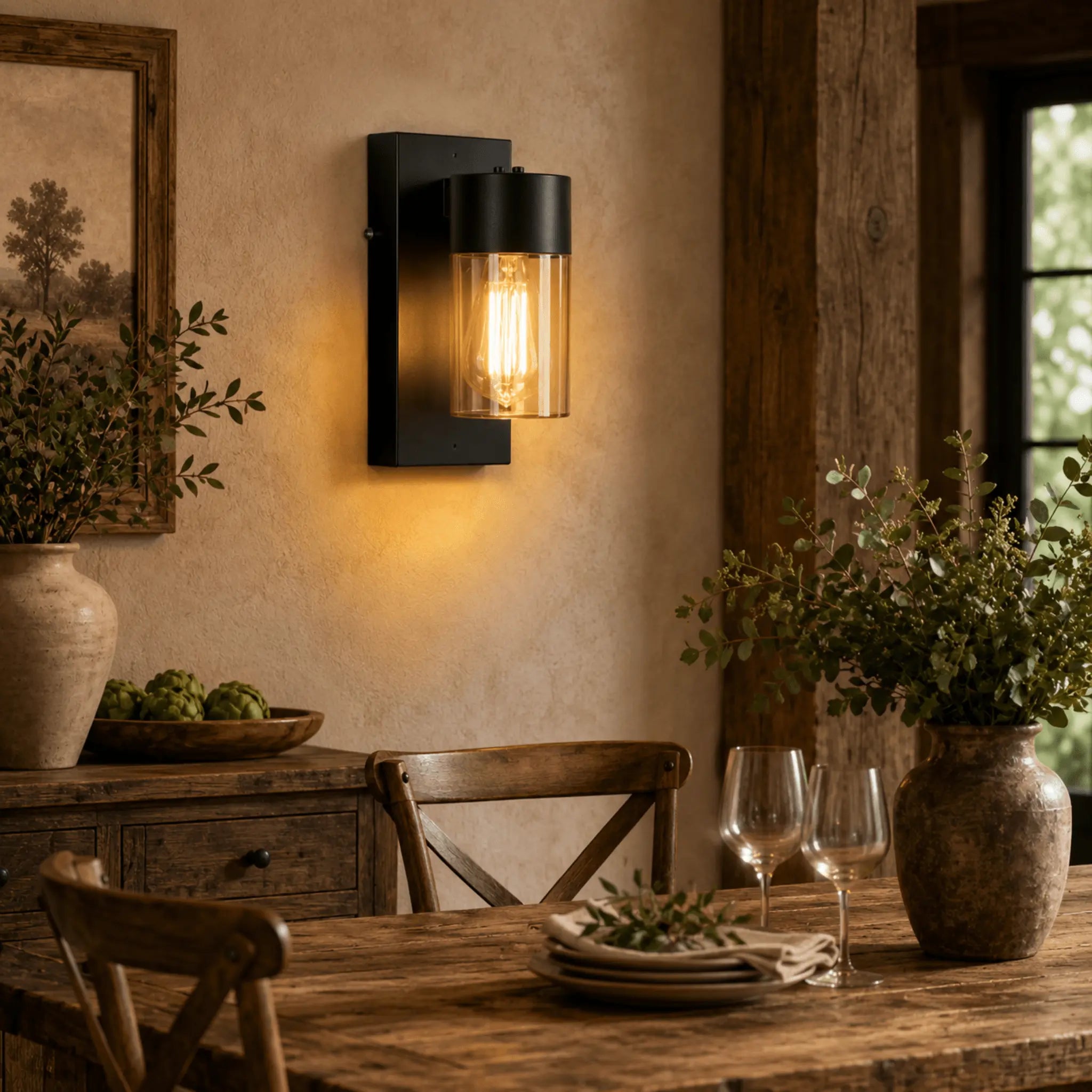 The Sequoia Wood Wall Sconce