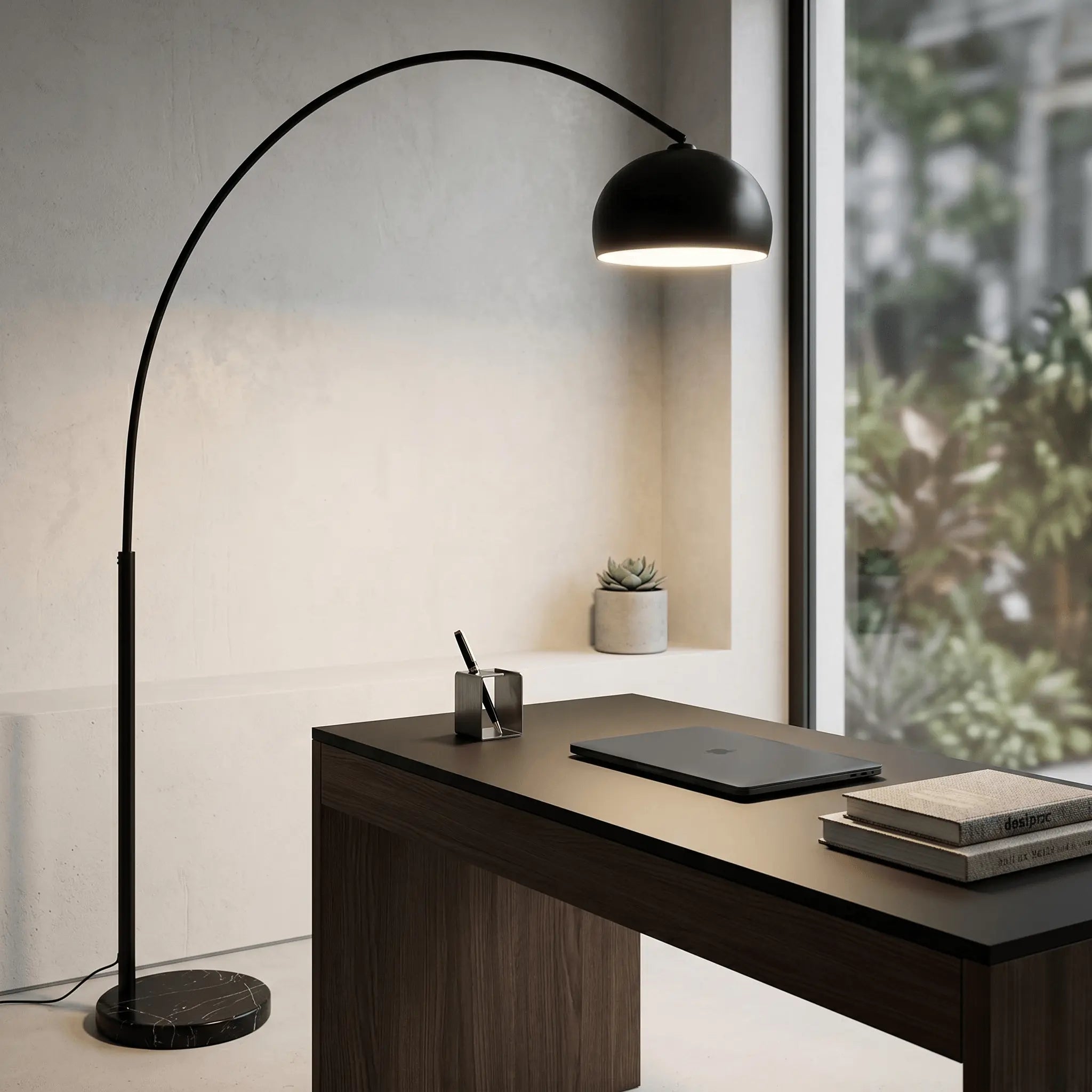 The Sculpted Arc Floor Lamp
