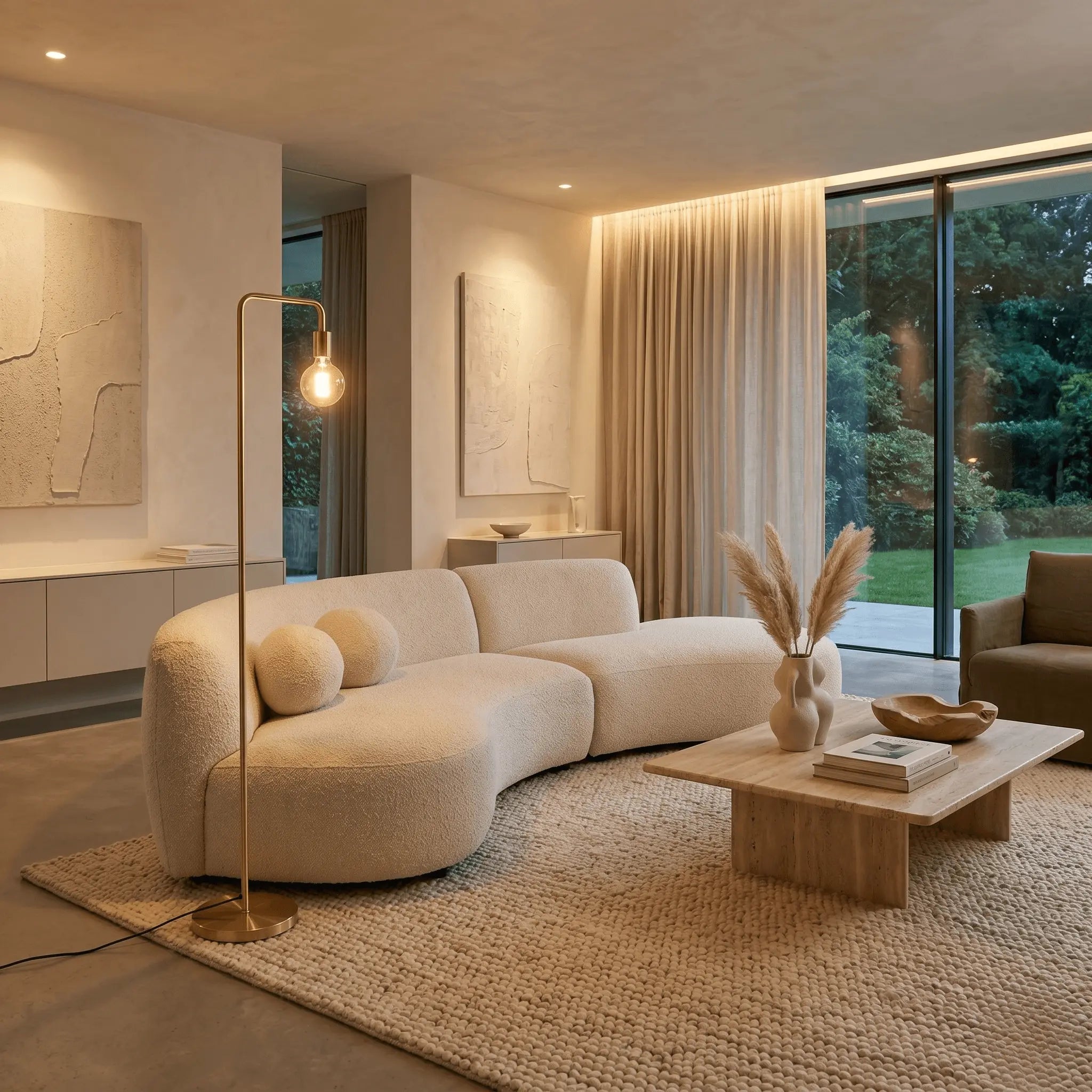 The Reading Corner Brass Floor Lamp