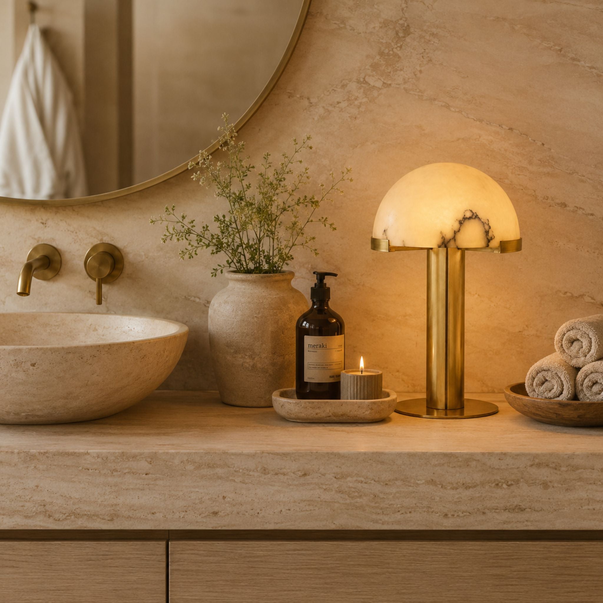 The Marble Moon Table Lamp