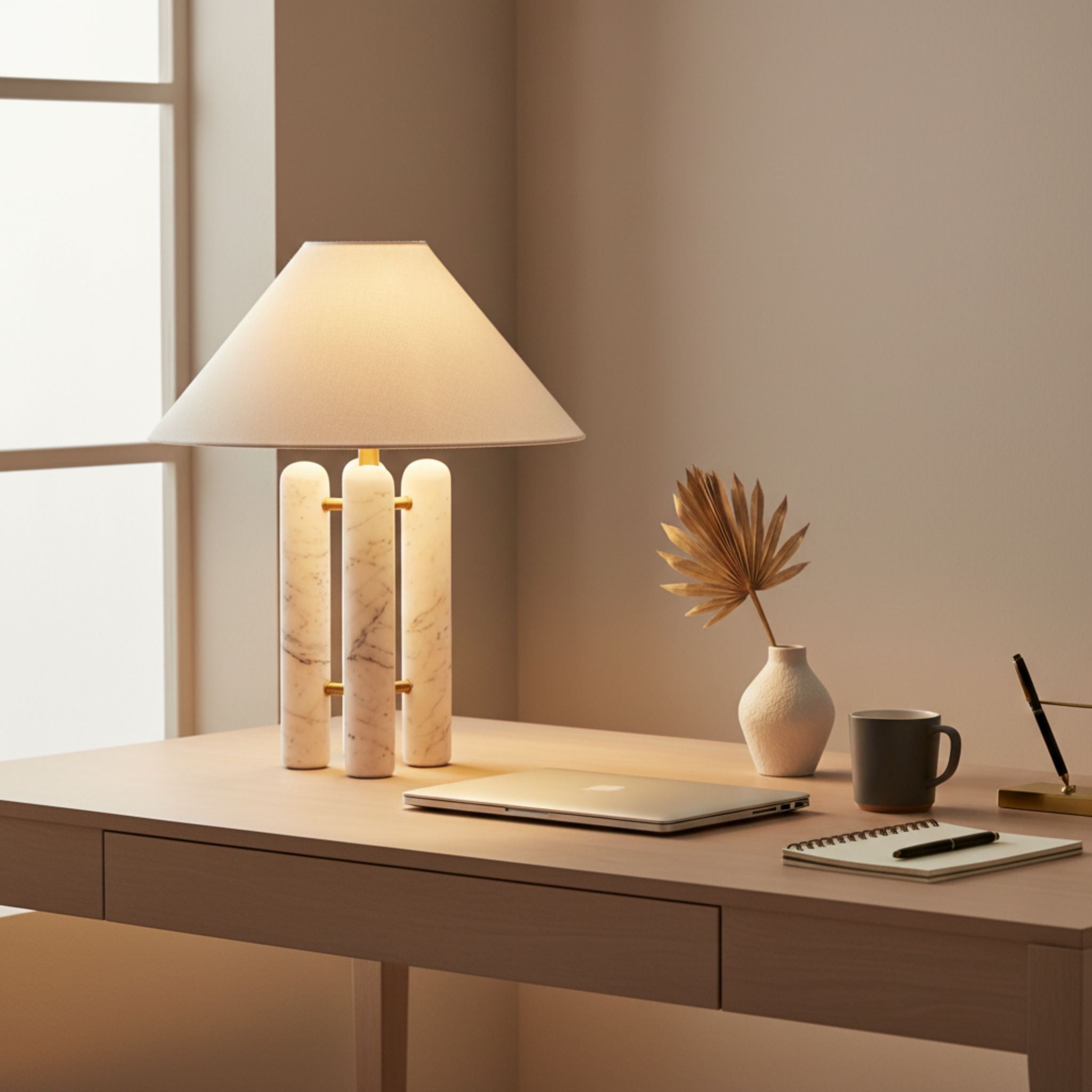 The Trio Marble Table Lamp