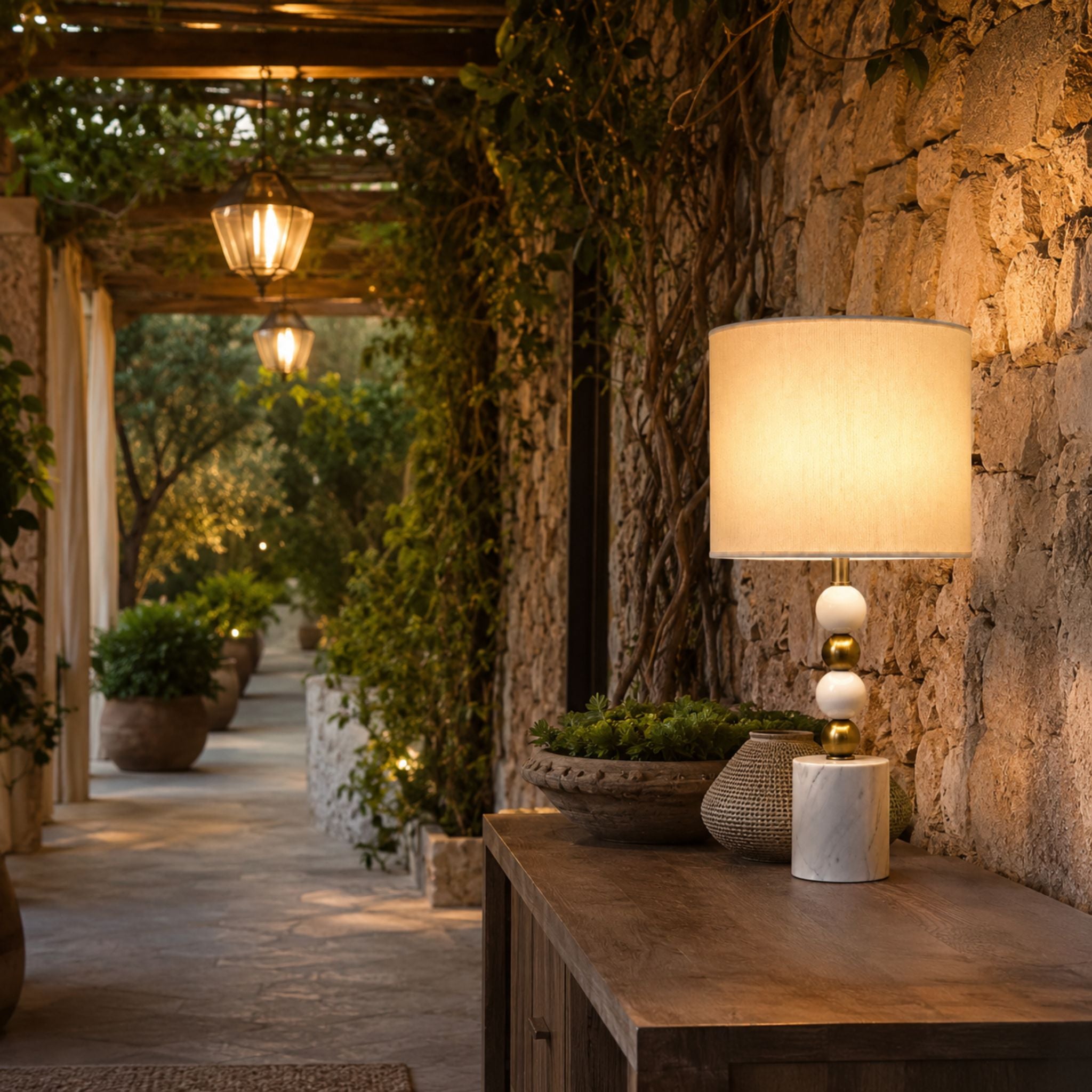 The Modern Marble Table Lamp