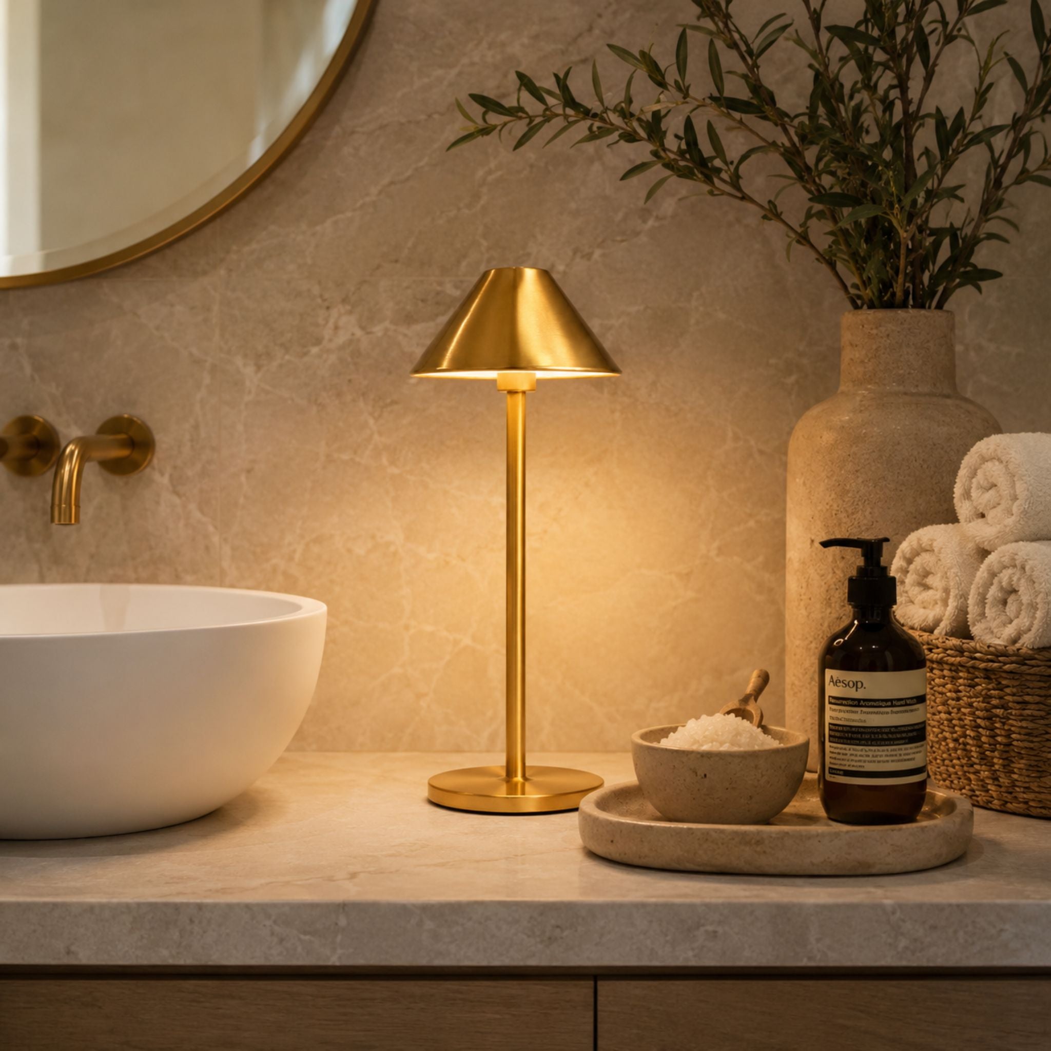 The Gilded Glow Lamp
