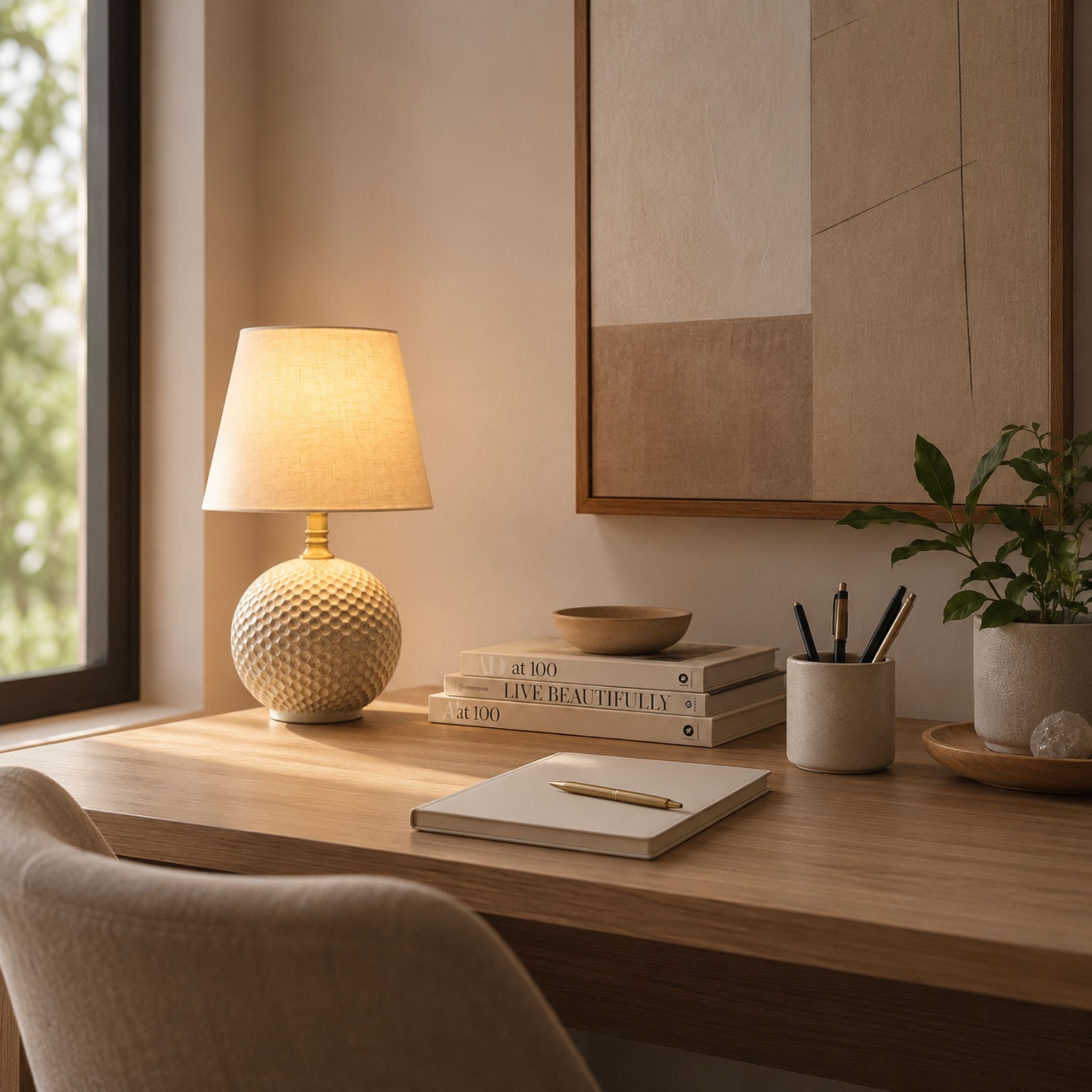 The Honeycomb Glow Table Lamp