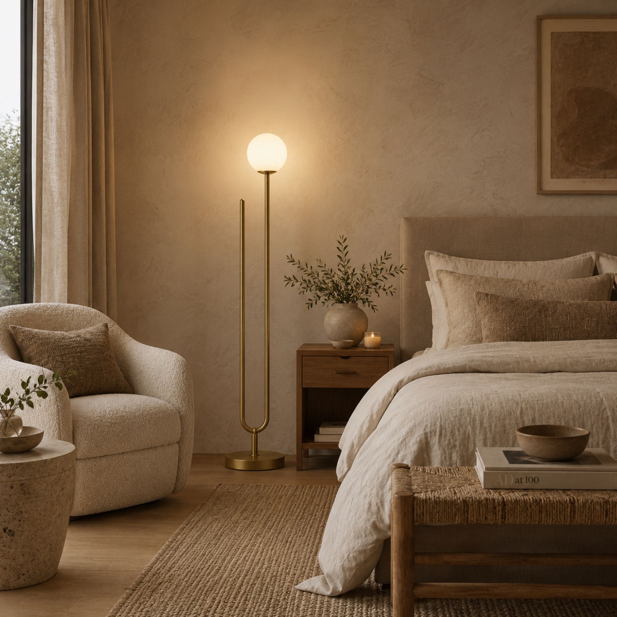 The Luna Globe Floor Lamp