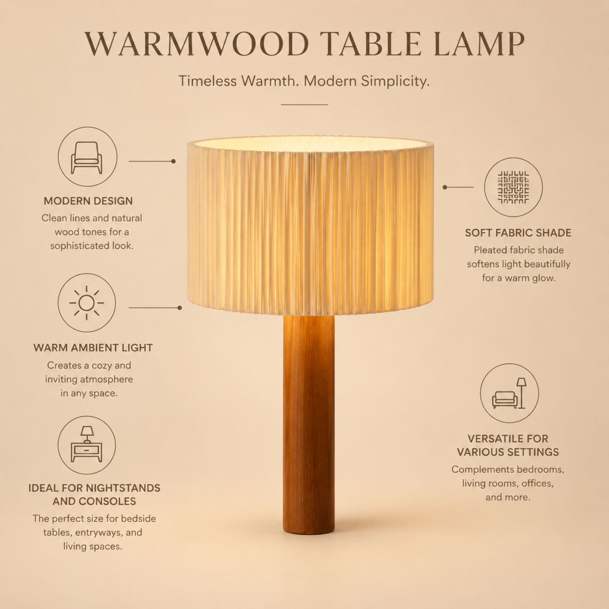 The Warmwood Table Lamp