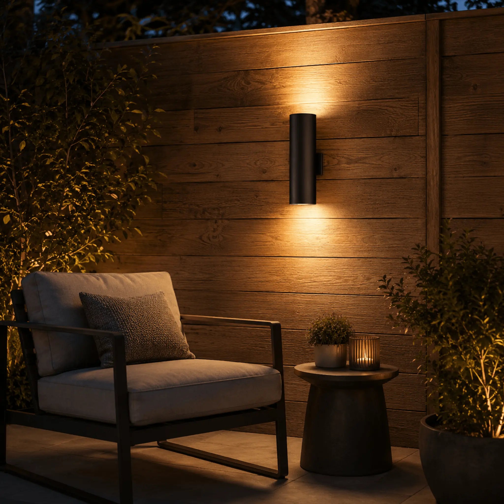 The Finished Exterior Cylinder Light