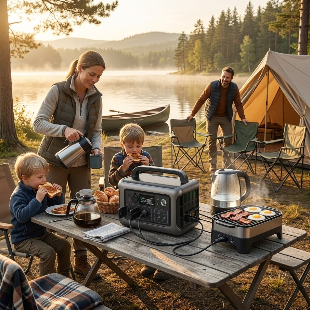 Soft Living LiteTrek 600W Portable Power Station - 299Wh LiFePO4 Solar Generator for Camping & Outdoors