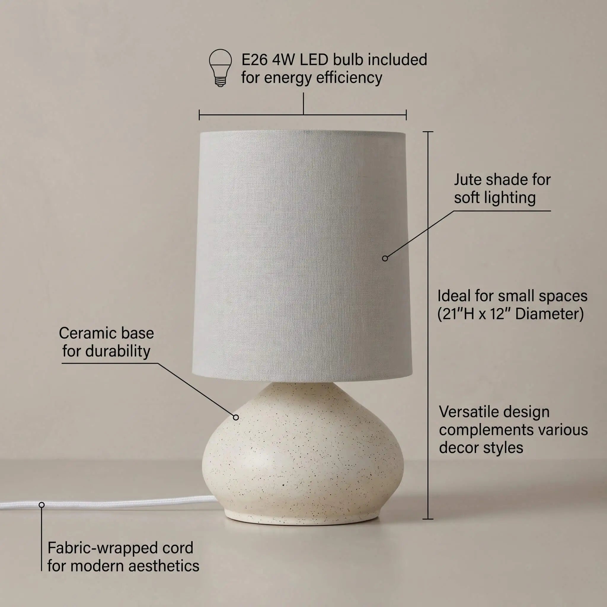 The Quiet Glow Ceramic Lamp