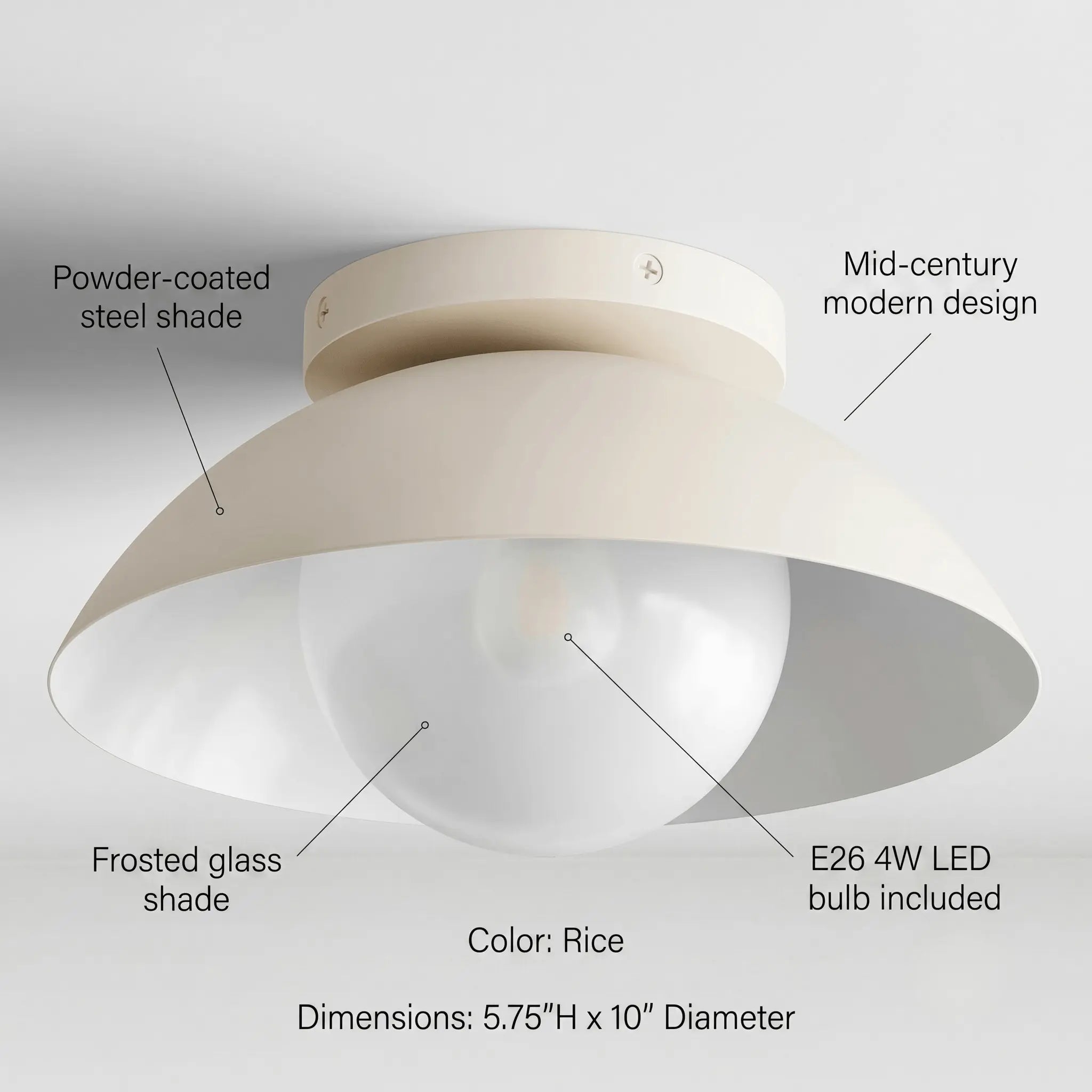 The Soft Glow Flushmount Light