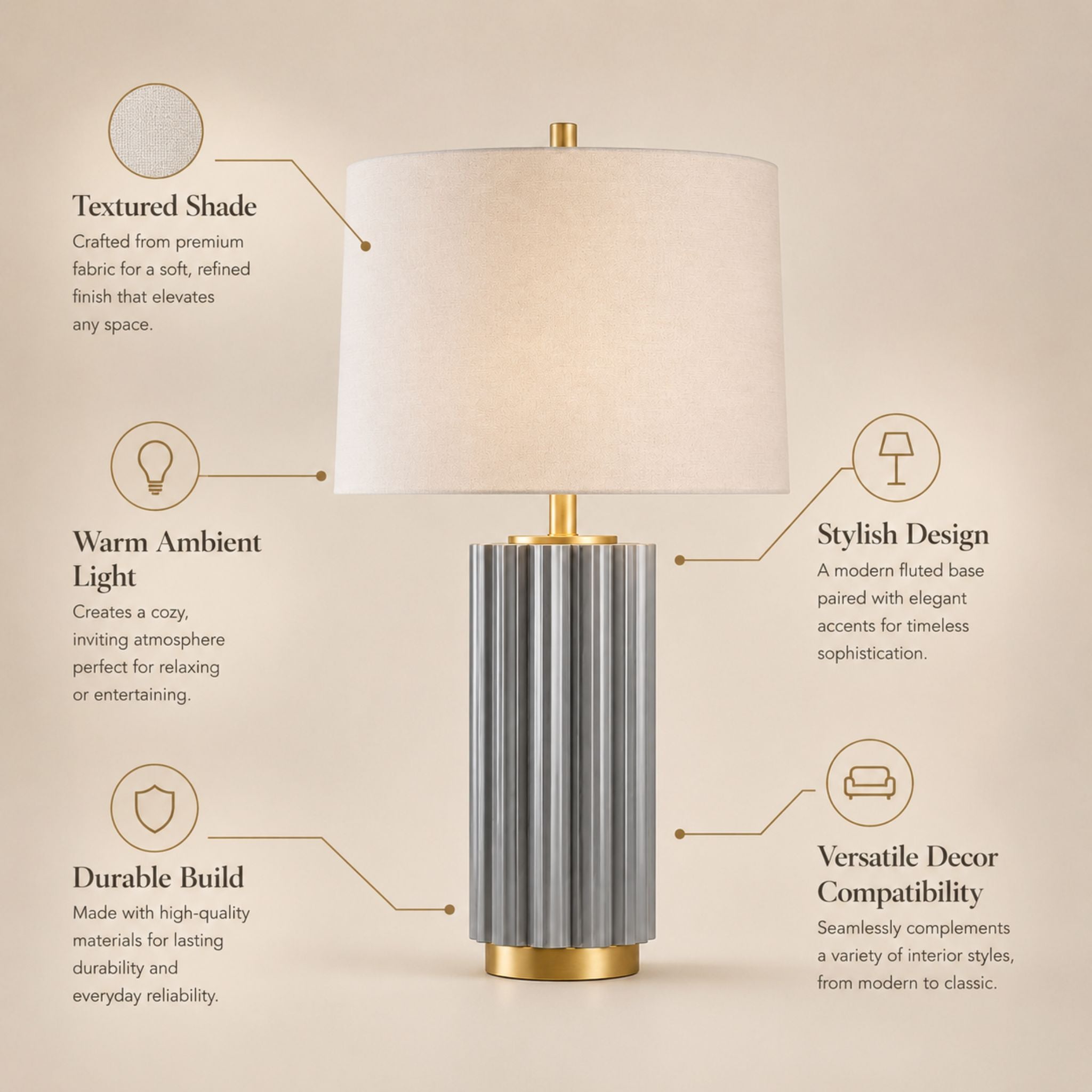 The Tambour Table Lamp