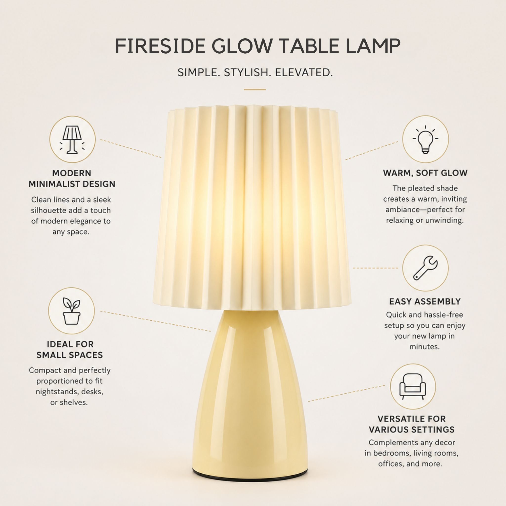 The Fireside Glow Table Lamp