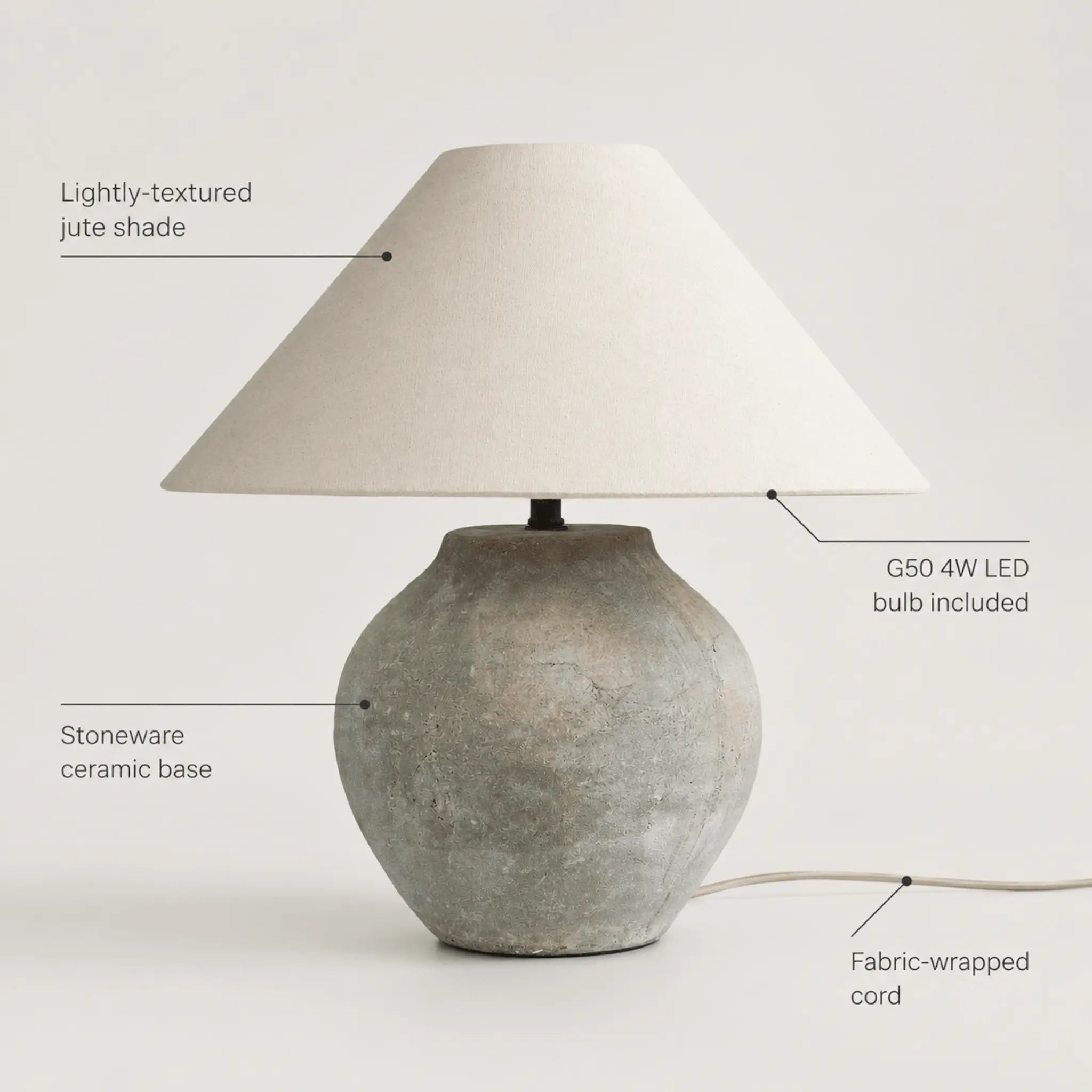 The Quiet Stoneware Lamp