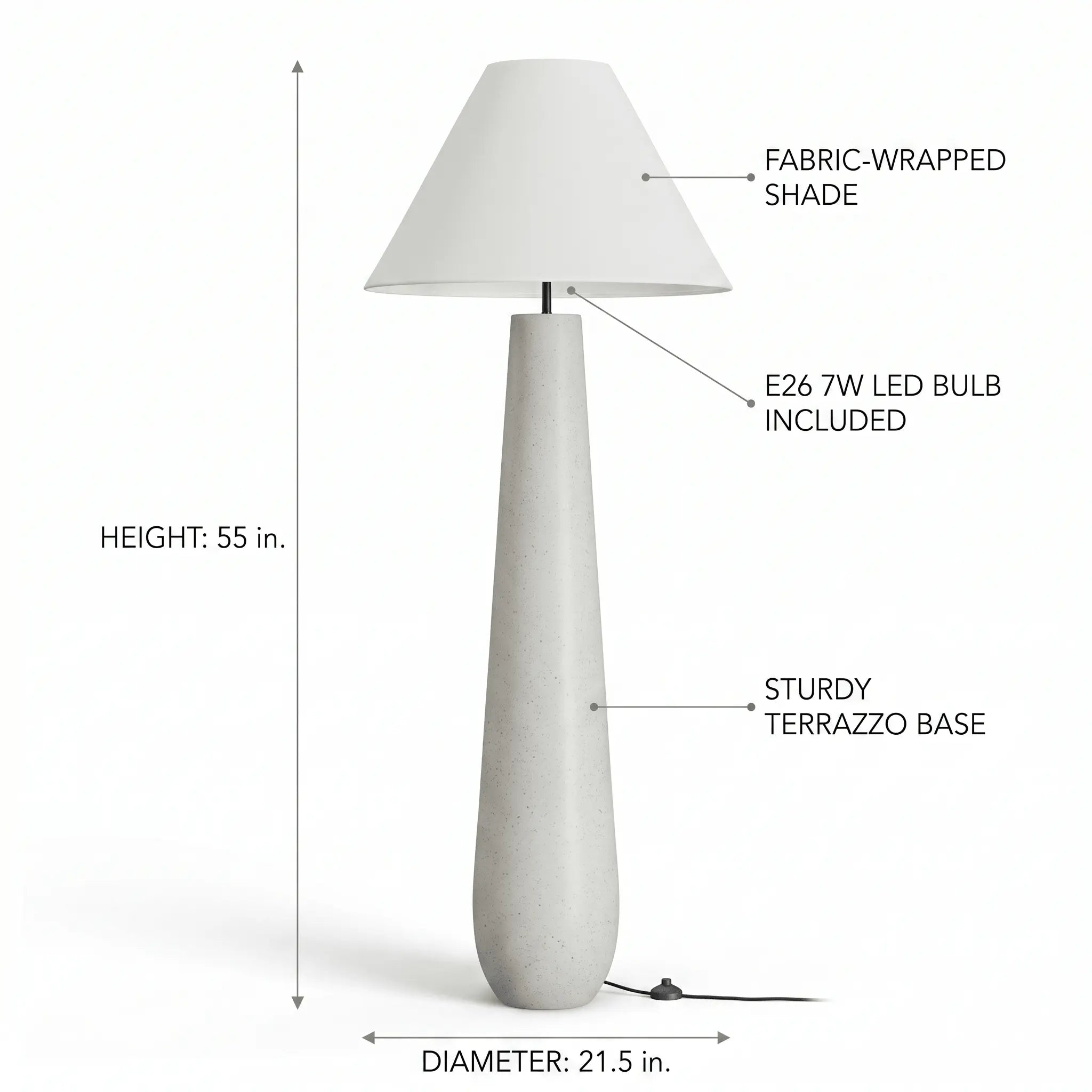 The Sculptural Terrazzo Floor Lamp