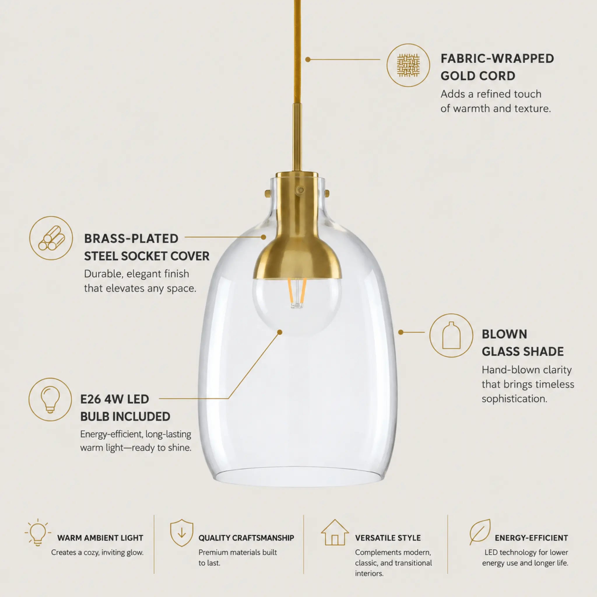 The Warm Glow Pendant Light