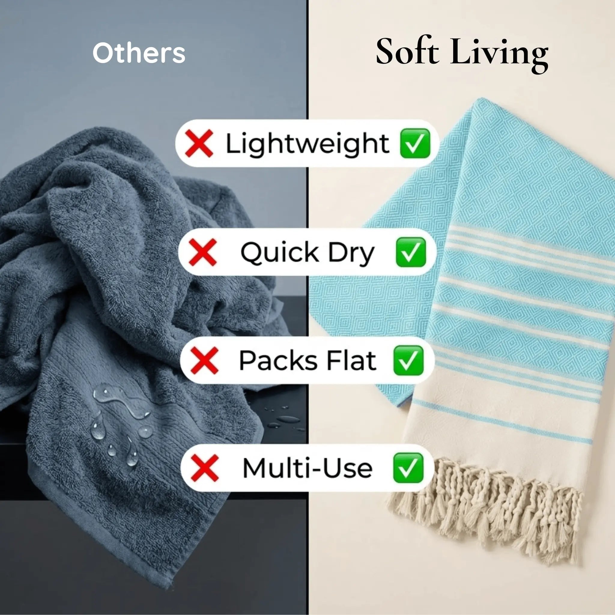 The Light Turkish Beach Towel