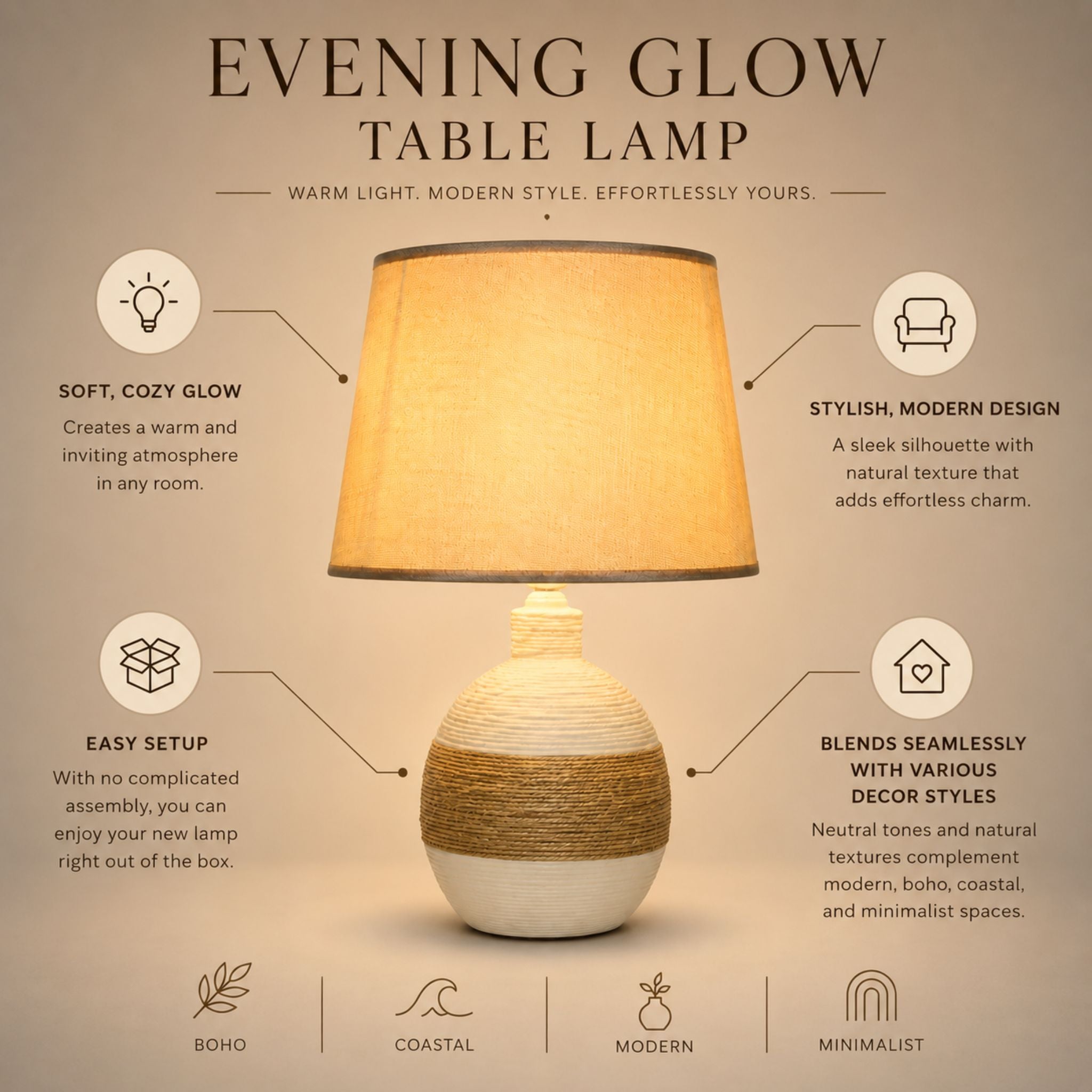 The Evening Glow Table Lamp