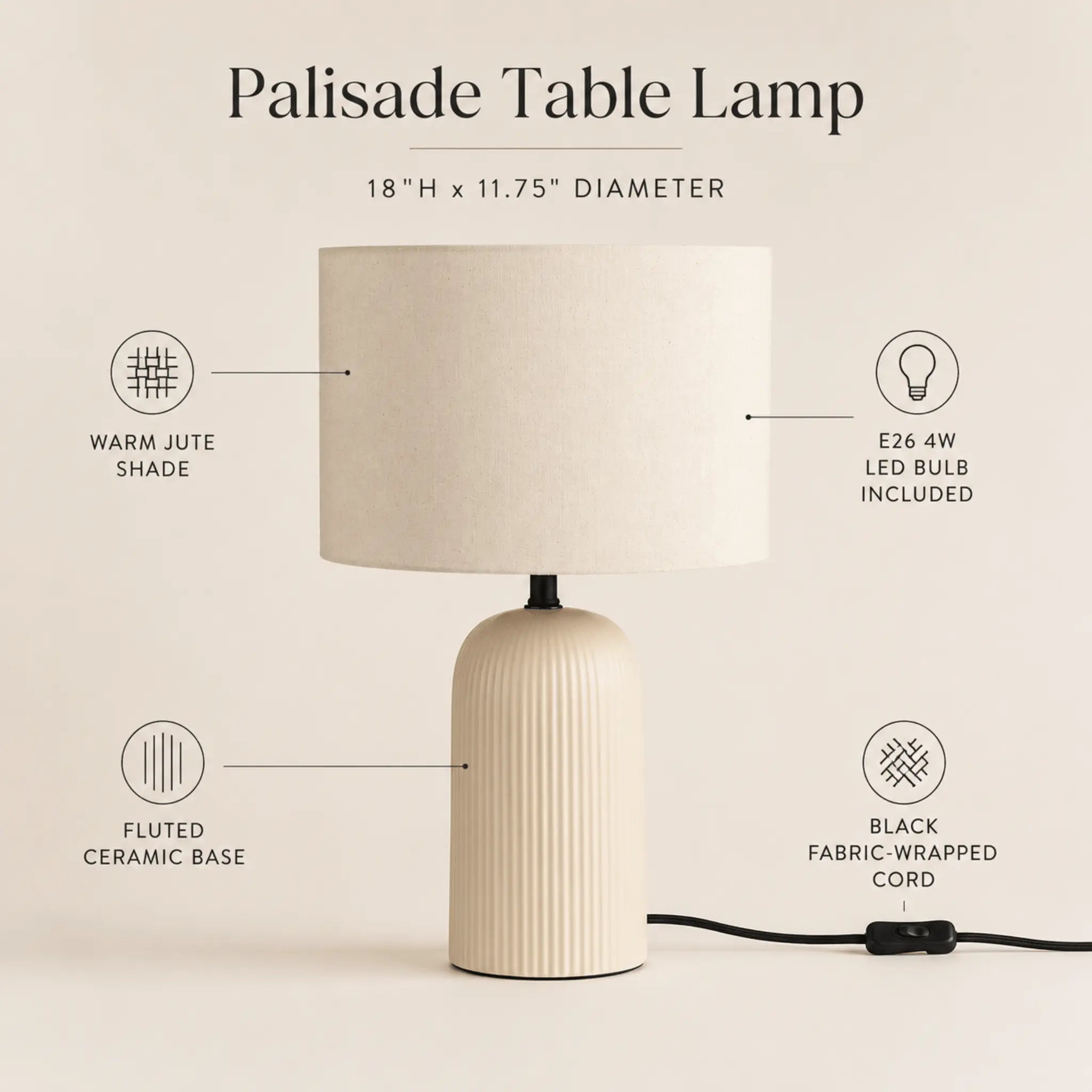 The Sculpted Glow Table Lamp