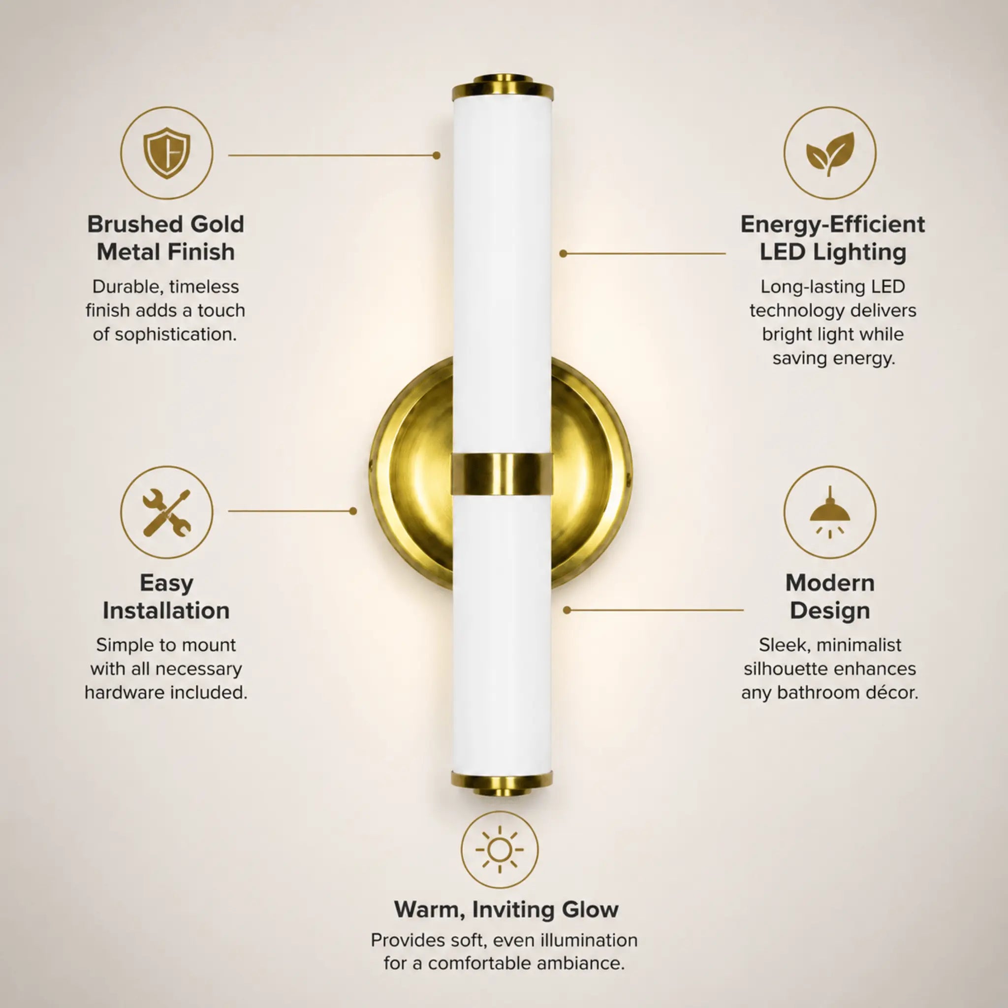 The Brass Beacon Wall Light