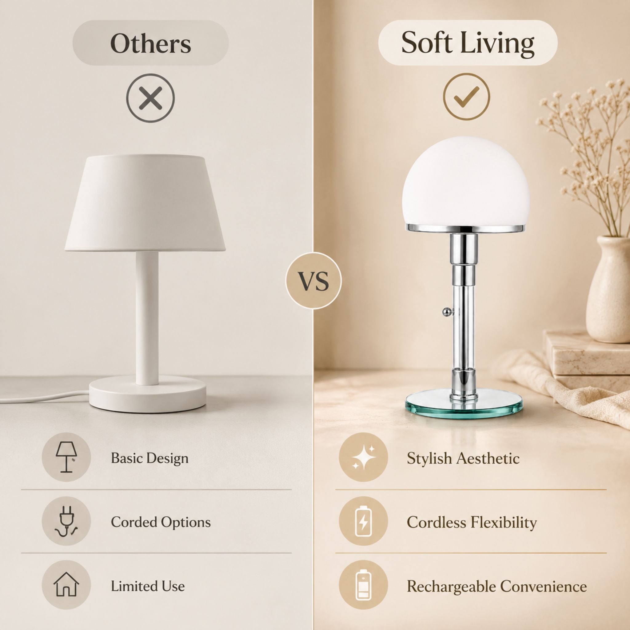 The Anywhere Glow Cordless Lamp