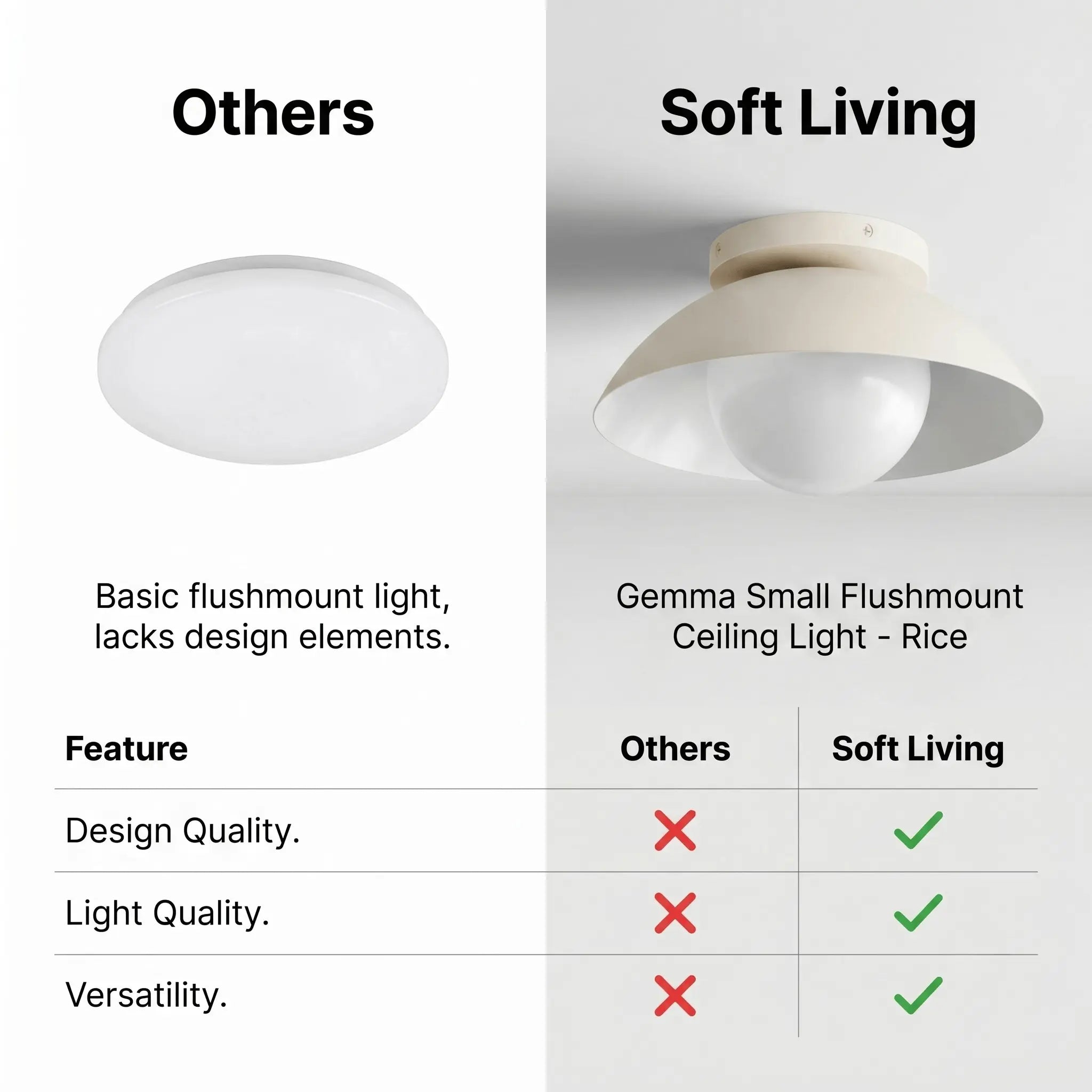 The Soft Glow Flushmount Light