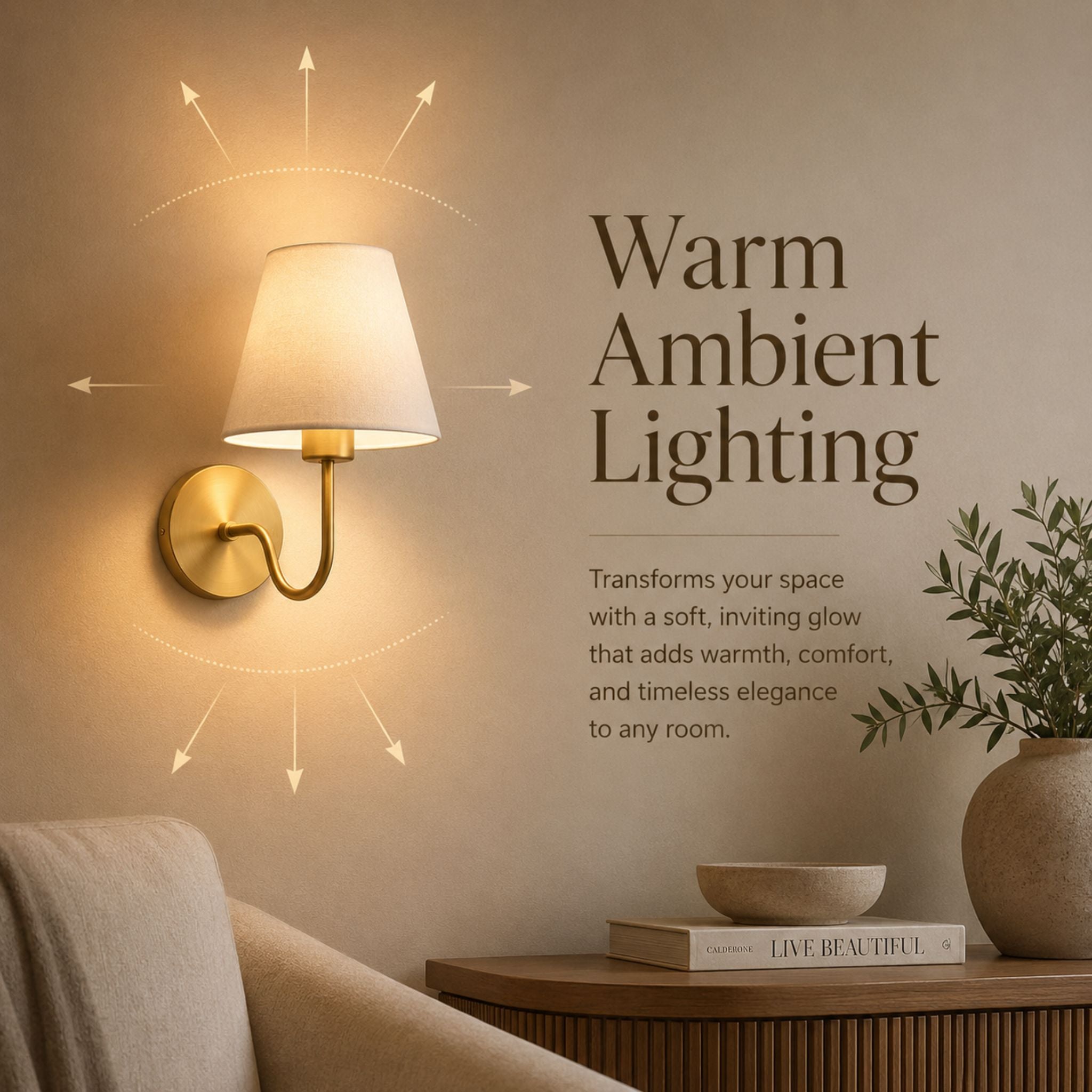 The Timeless Linen Wall Sconce