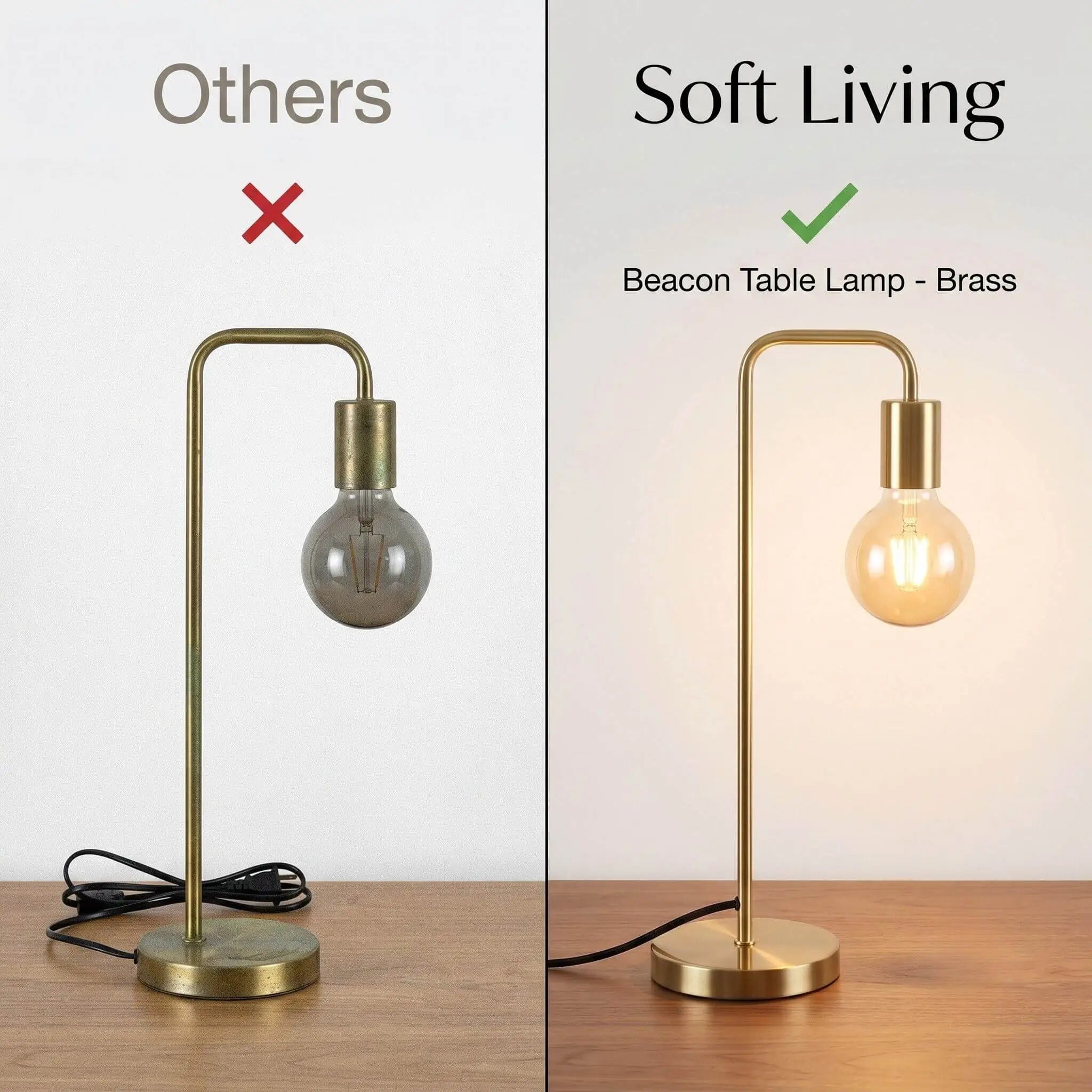 The Warm Glow Brass Lamp