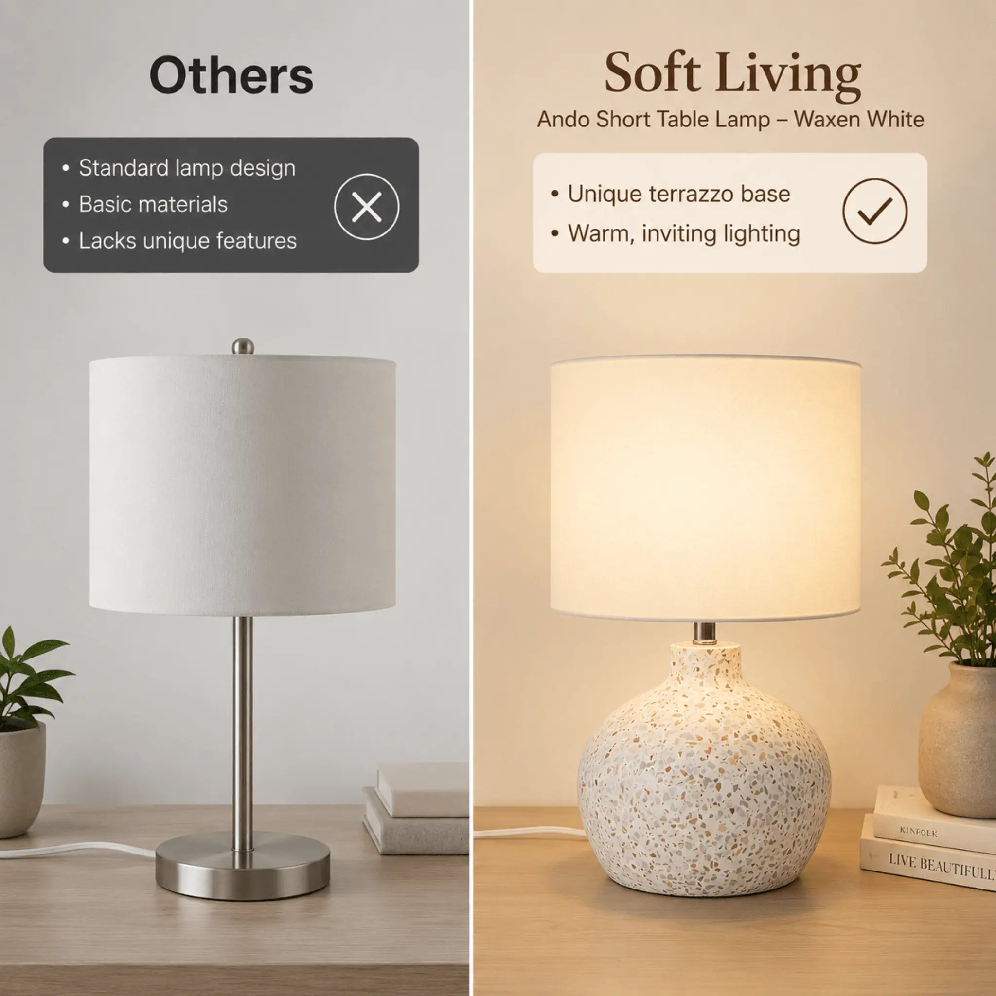 The Sculpted Terrazzo Table Lamp