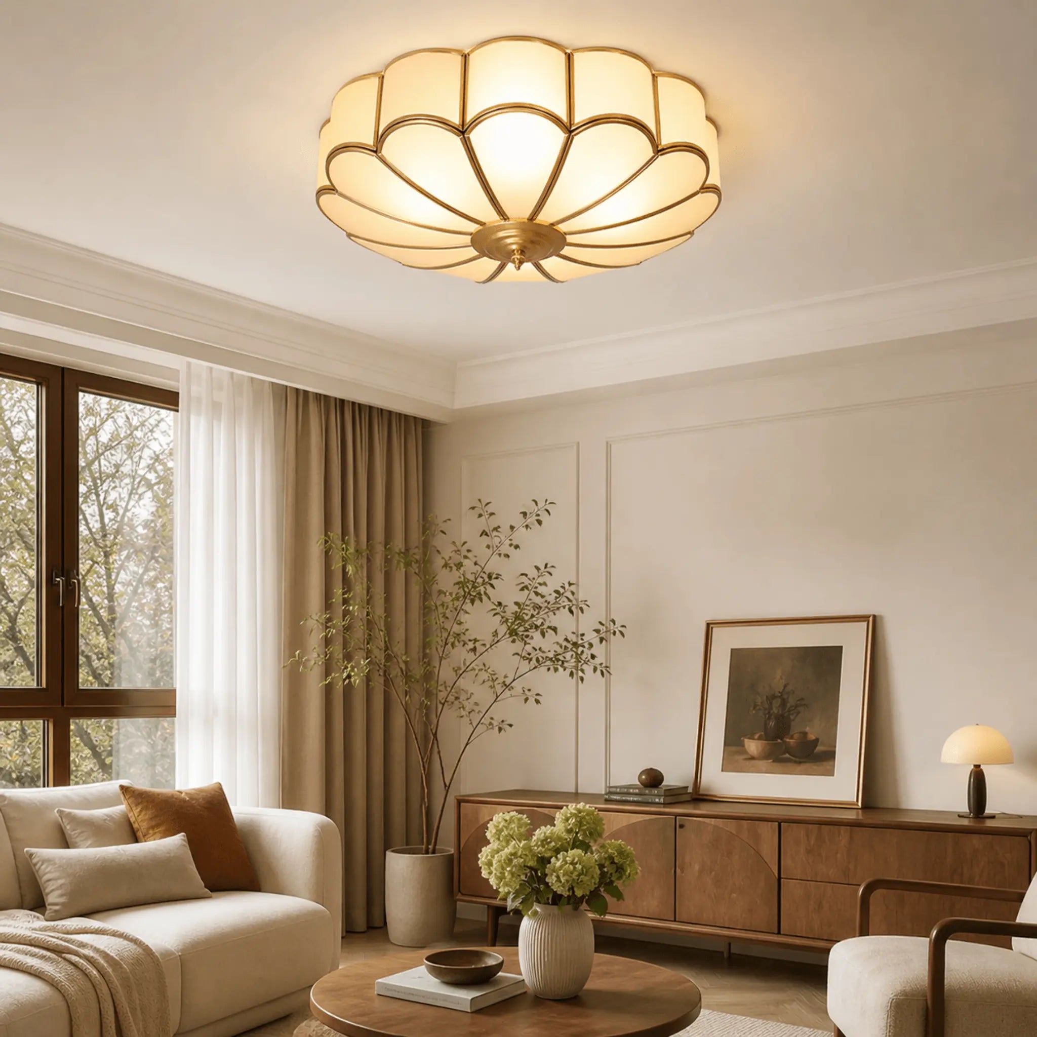 The Bloom Glass Ceiling Light