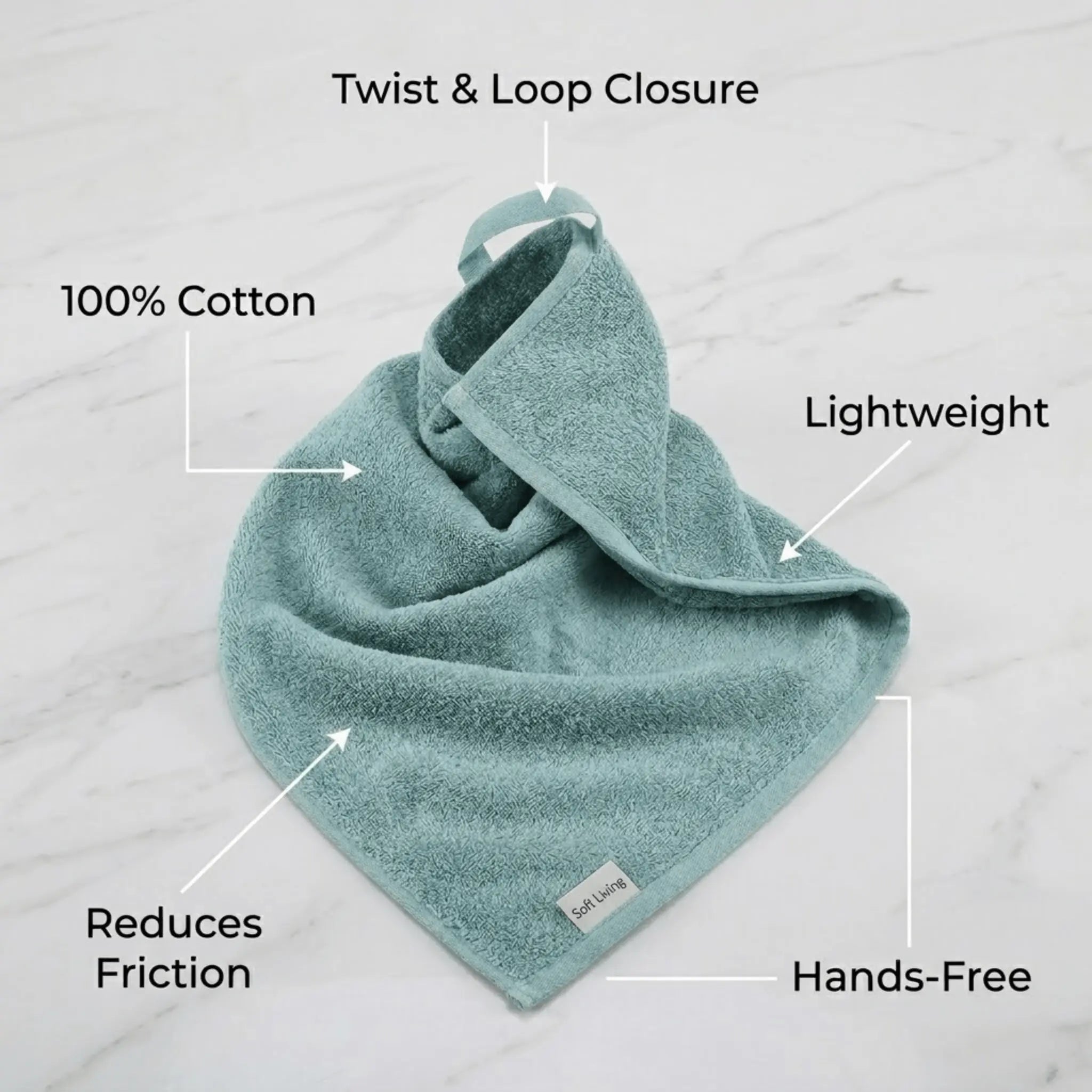 The Everyday Cotton Hair Towel