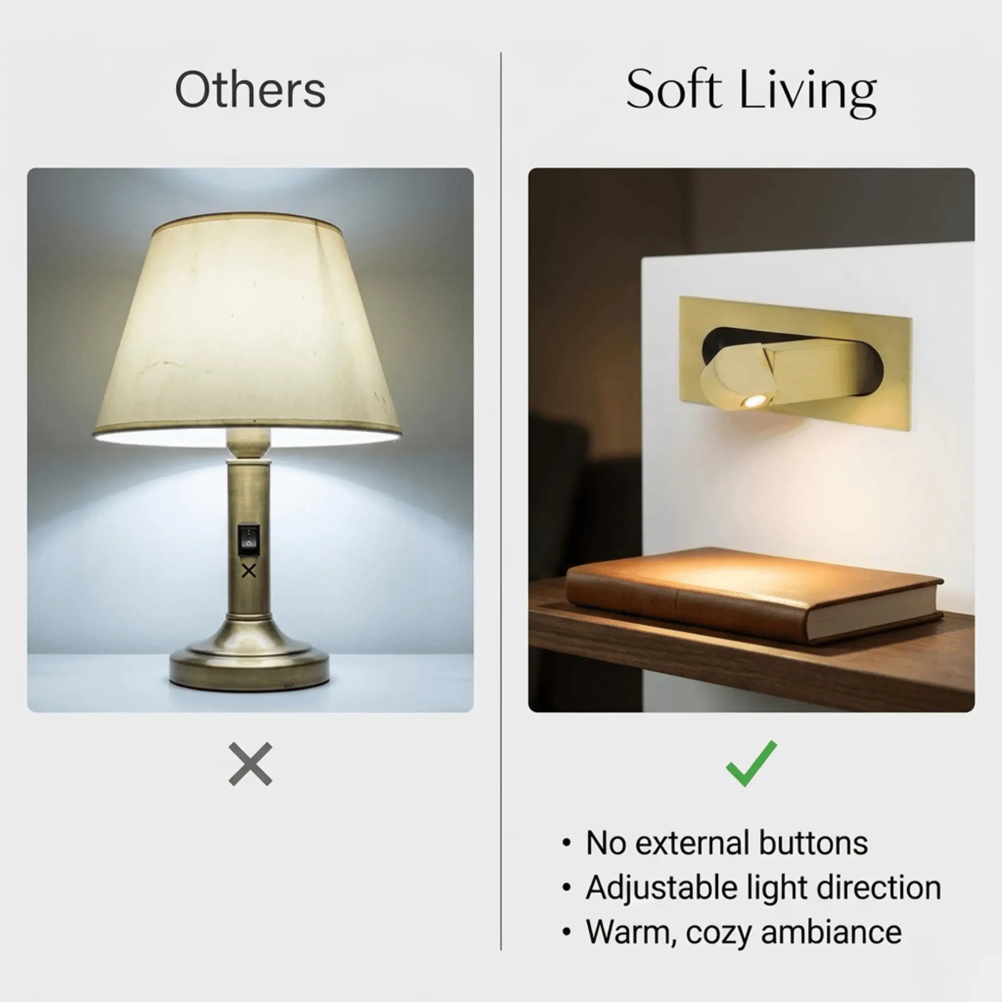 The Quiet Bedside Reading Light