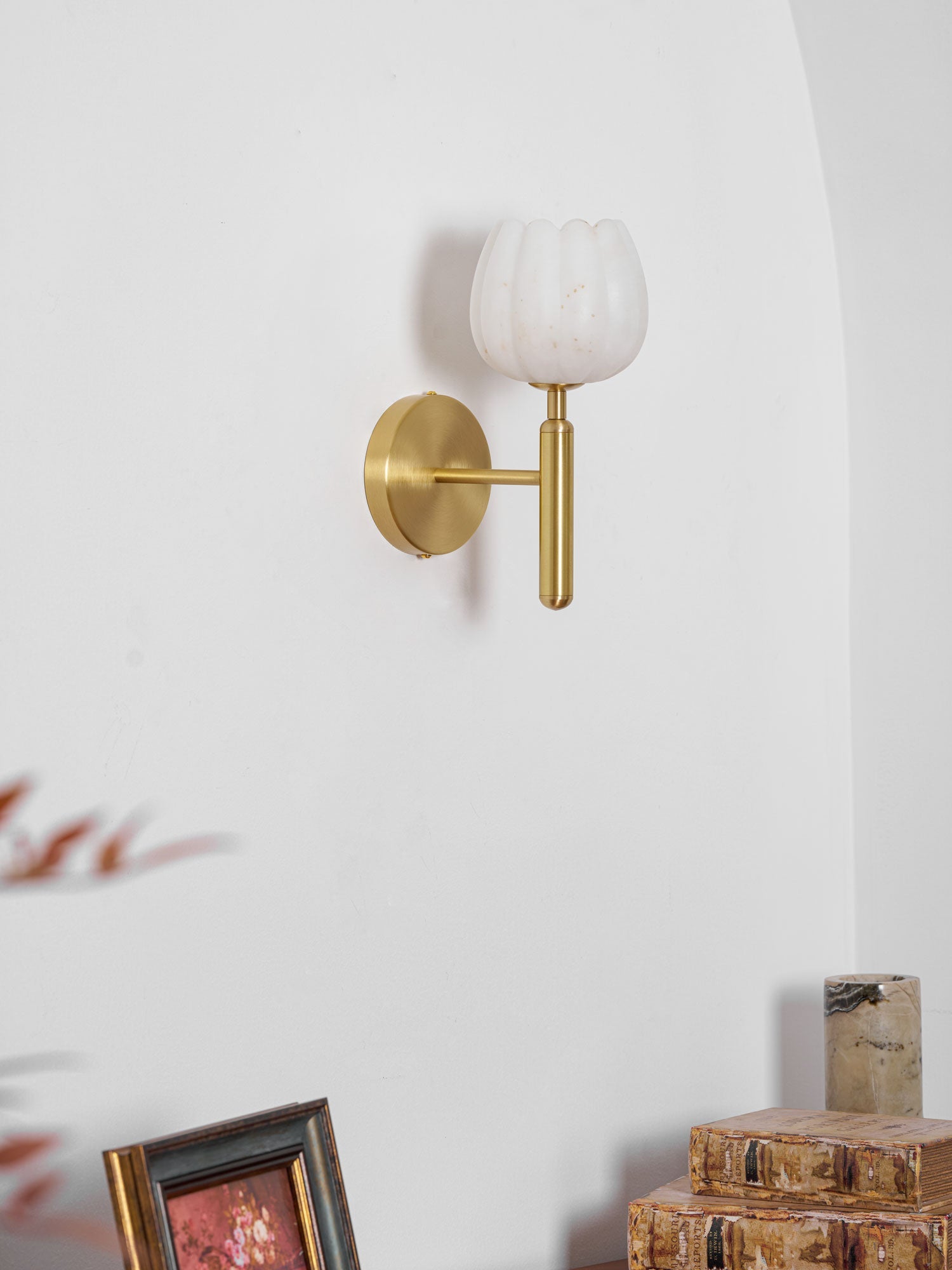 The Alabaster Bloom Wall Light