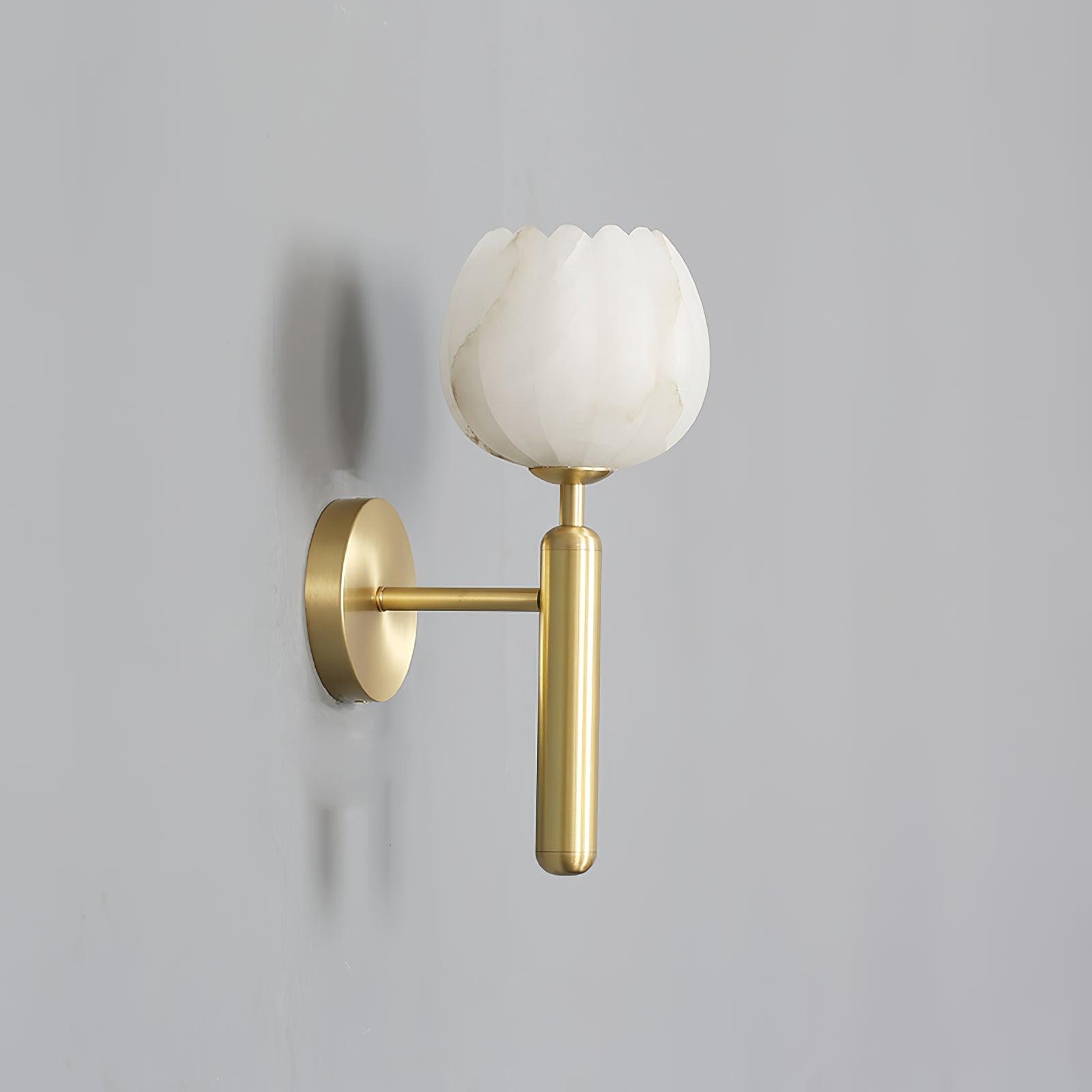 The Alabaster Bloom Wall Light
