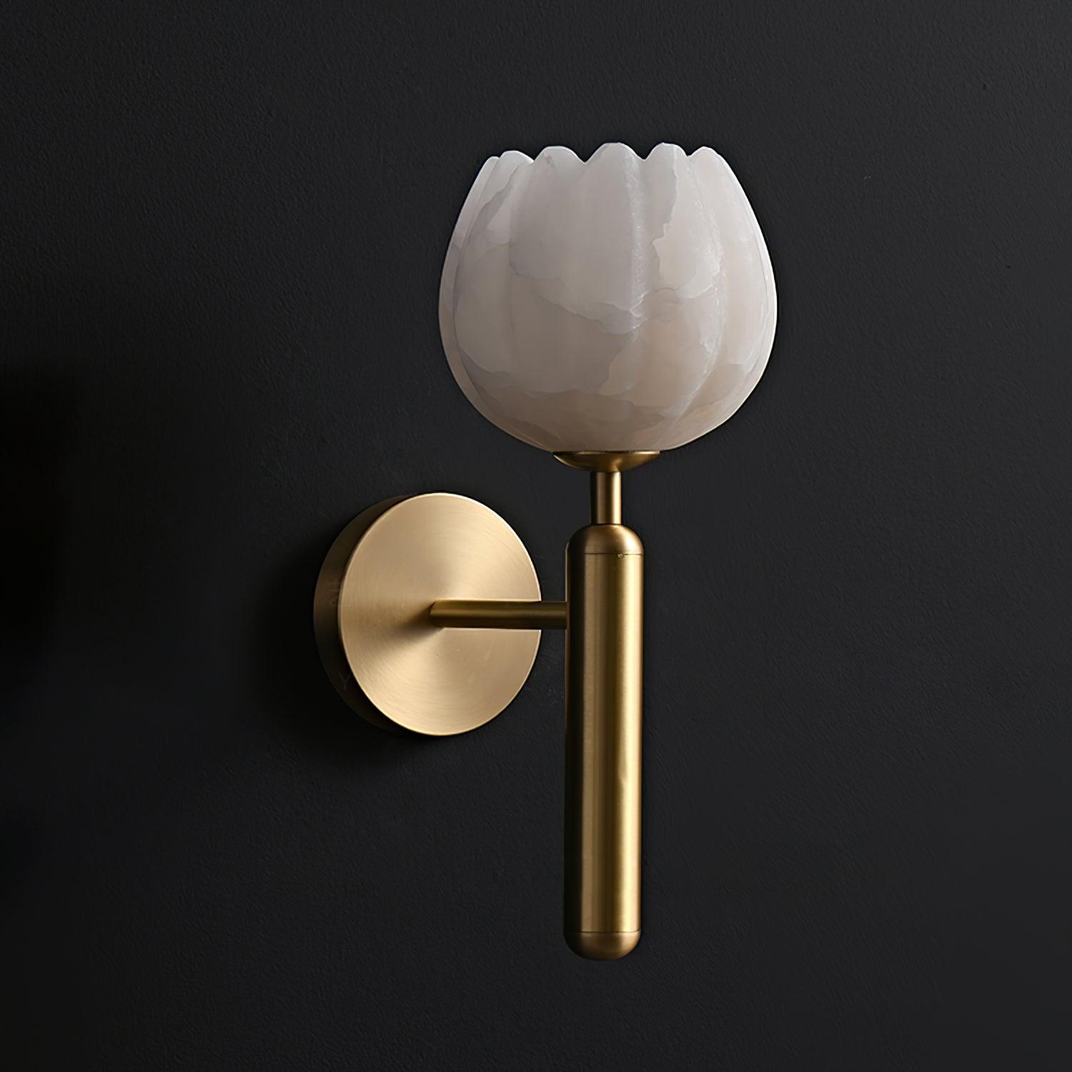 The Alabaster Bloom Wall Light
