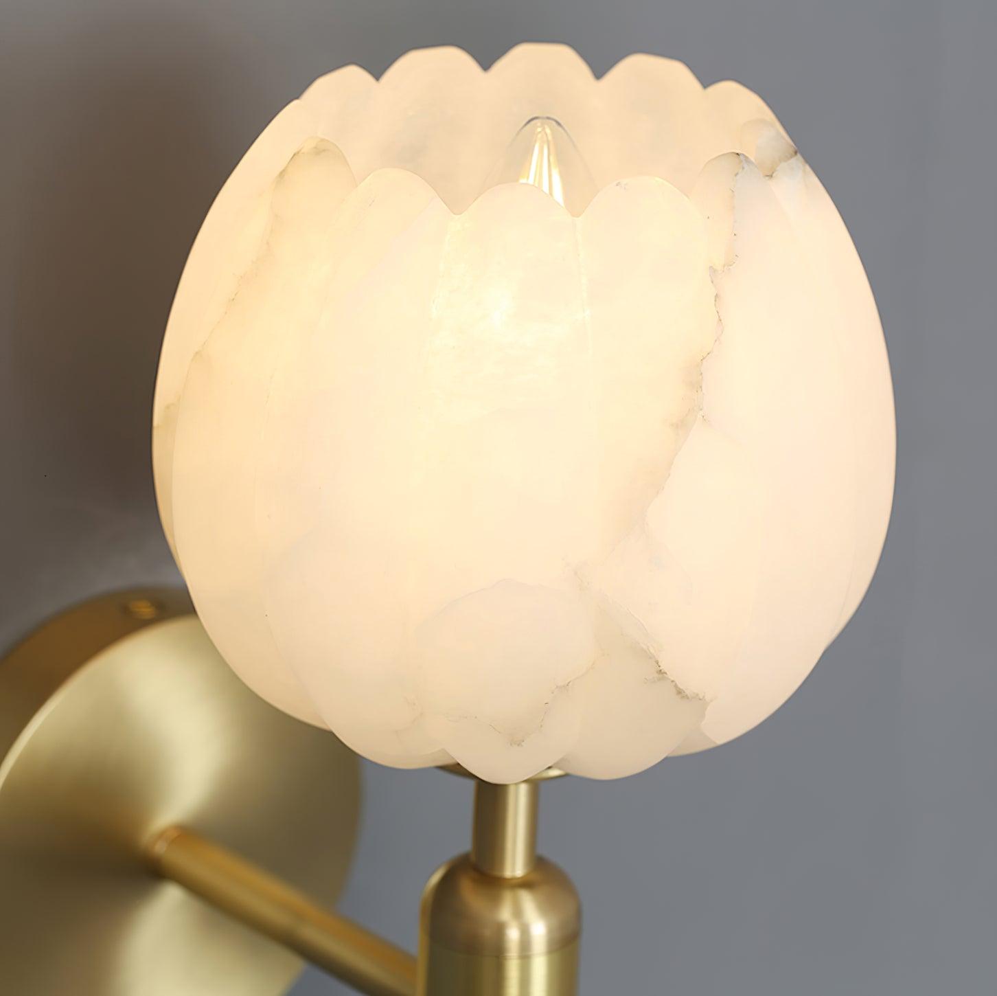 The Alabaster Bloom Wall Light