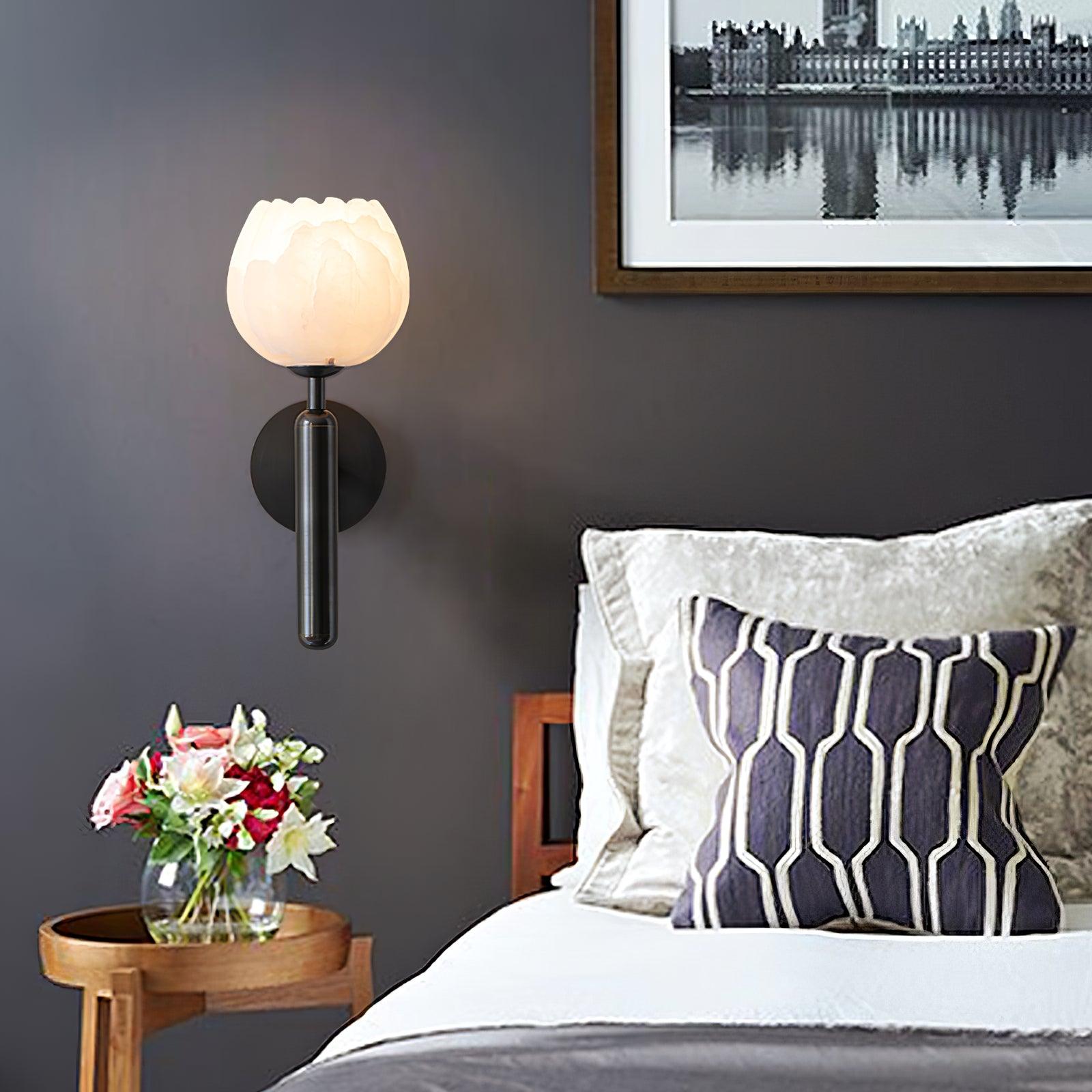 The Alabaster Bloom Wall Light