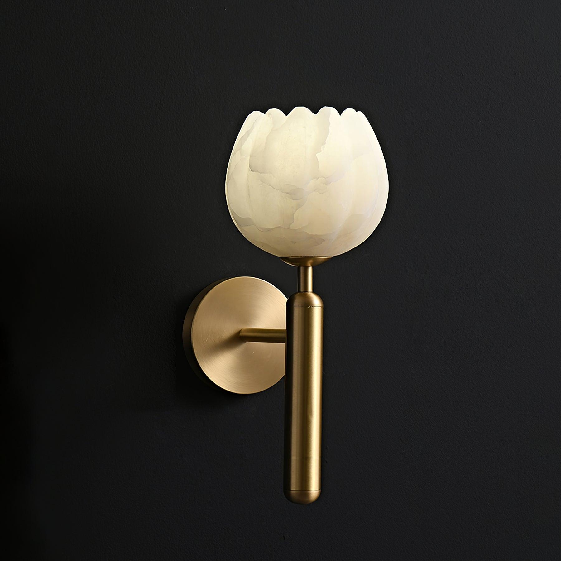 The Alabaster Bloom Wall Light