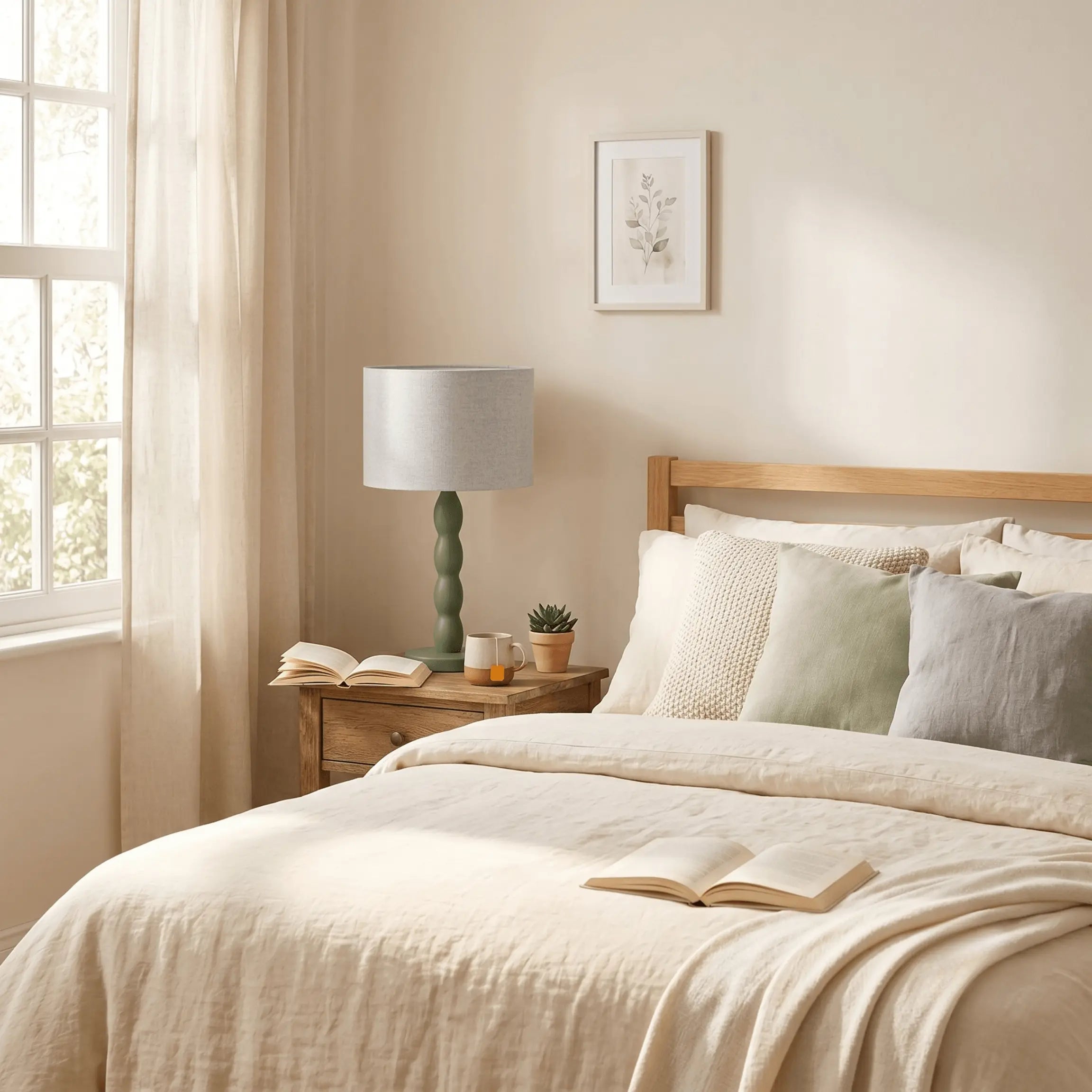 The Muted Green Table Lamp