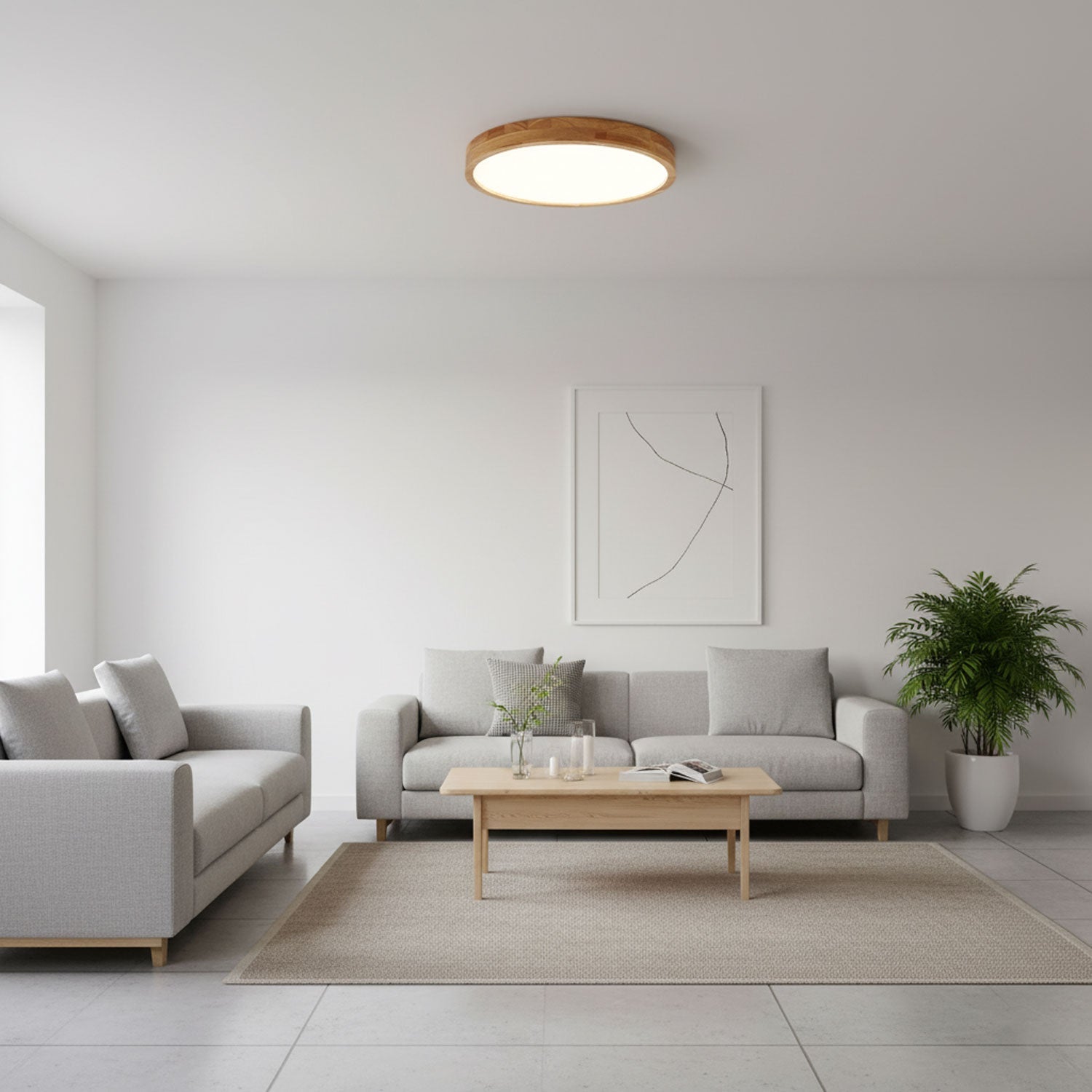 The Warm Geometry Ceiling Light